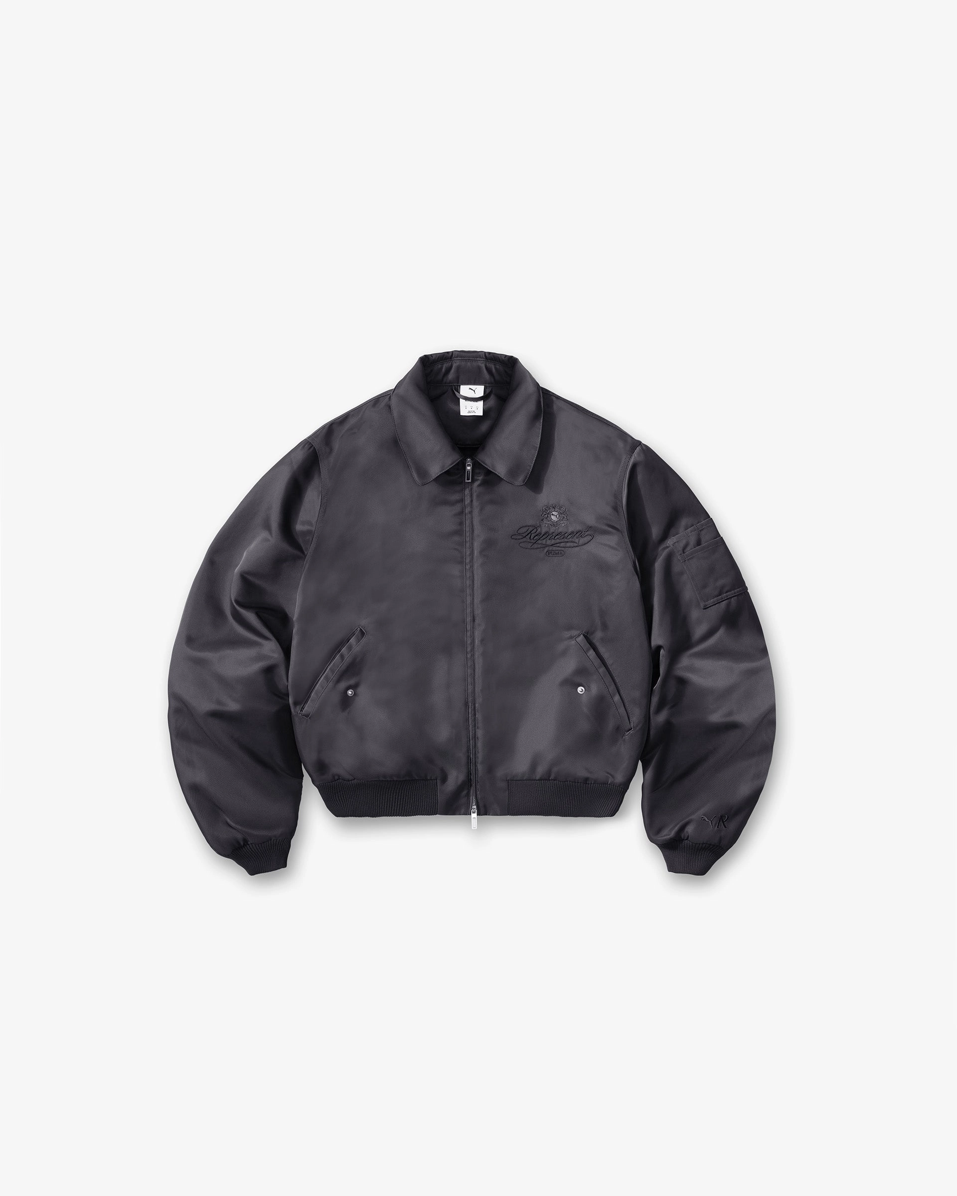 Represent X Puma Bomber - Dark Grey Wind Resistant Lining Durable Stitching