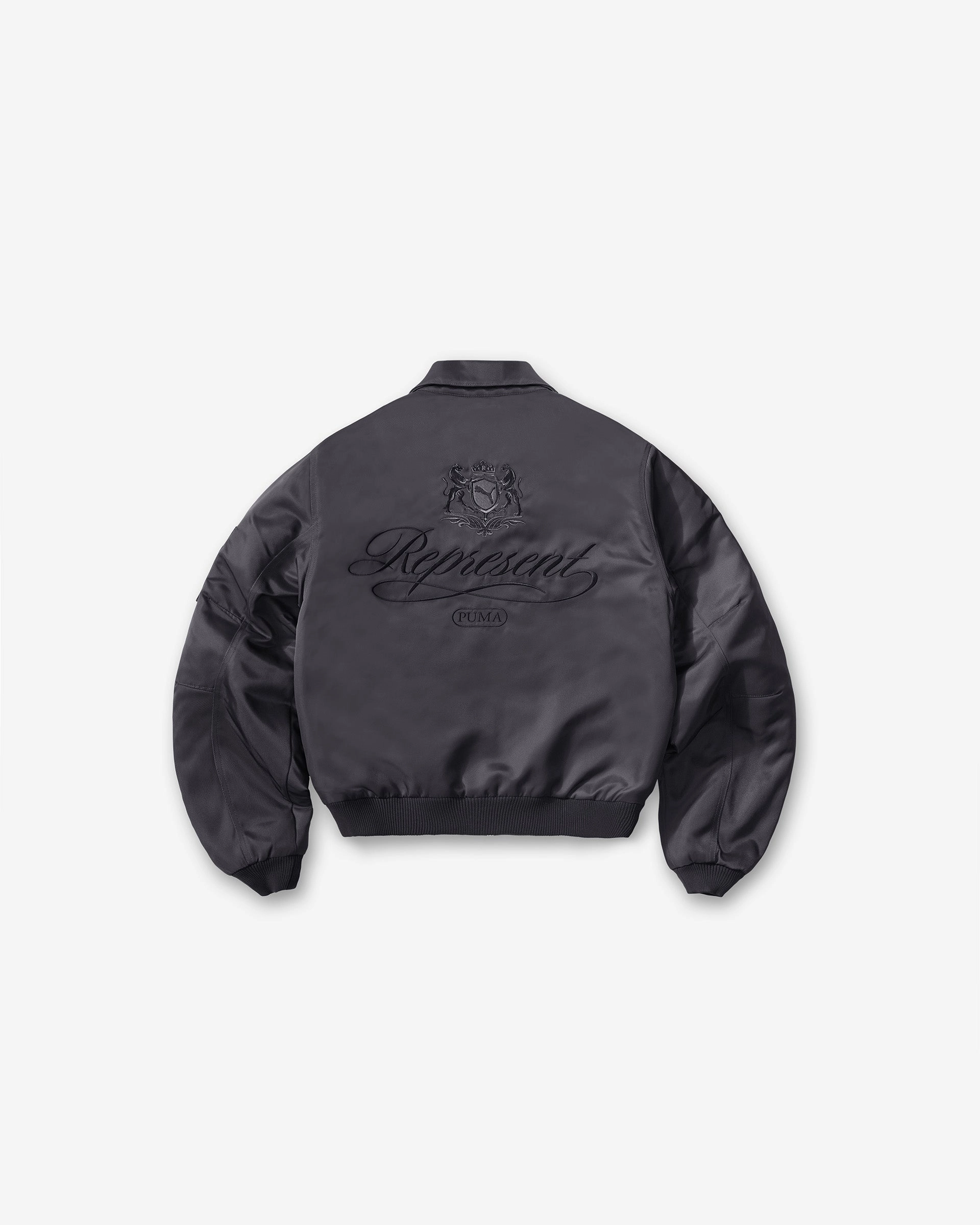 Represent X Puma Bomber - Dark Grey Winter Layering Piece Modern Day Look