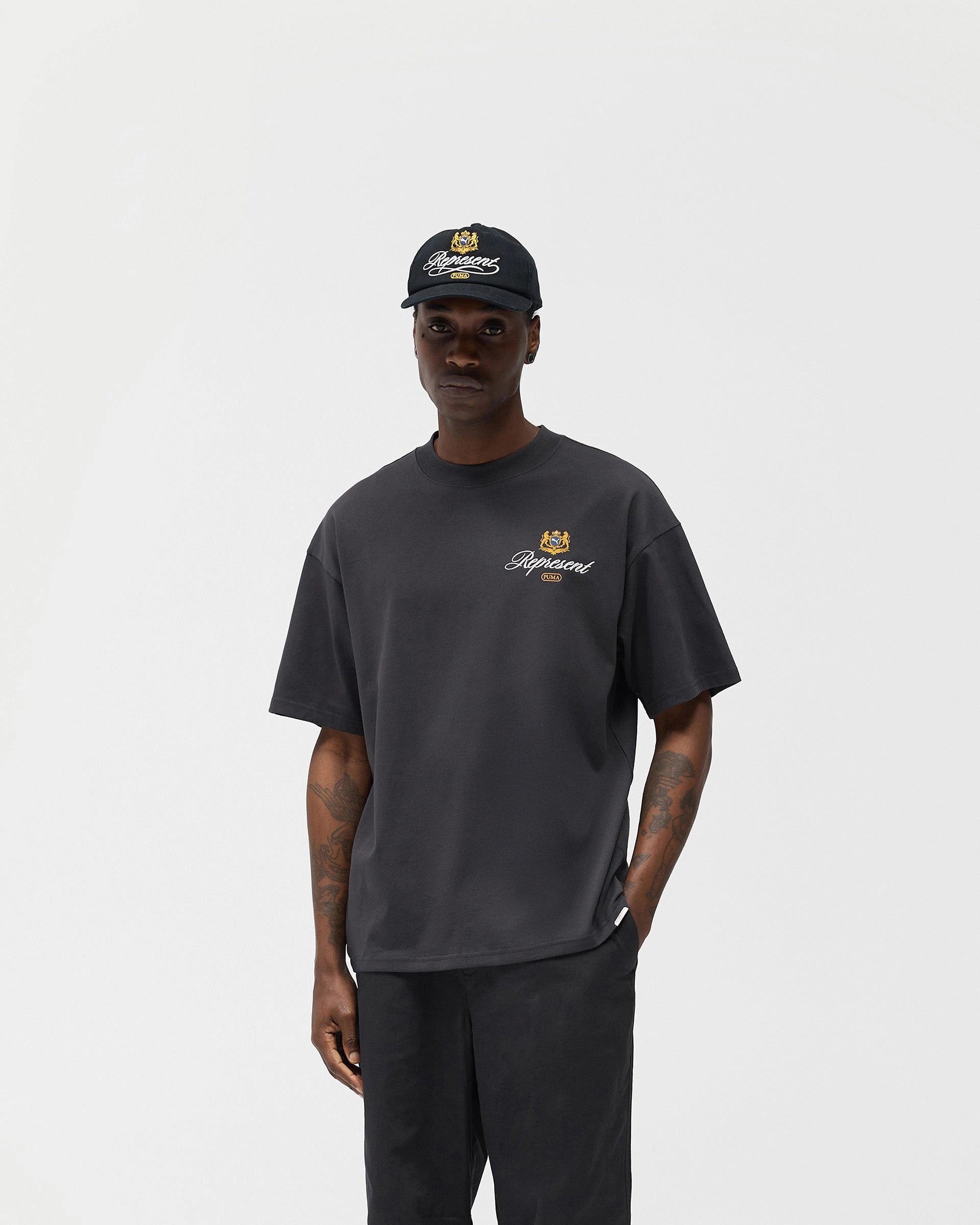 Represent X Puma Graphic T-Shirt - Dark Grey Sporty Comfort Sporty and Cool