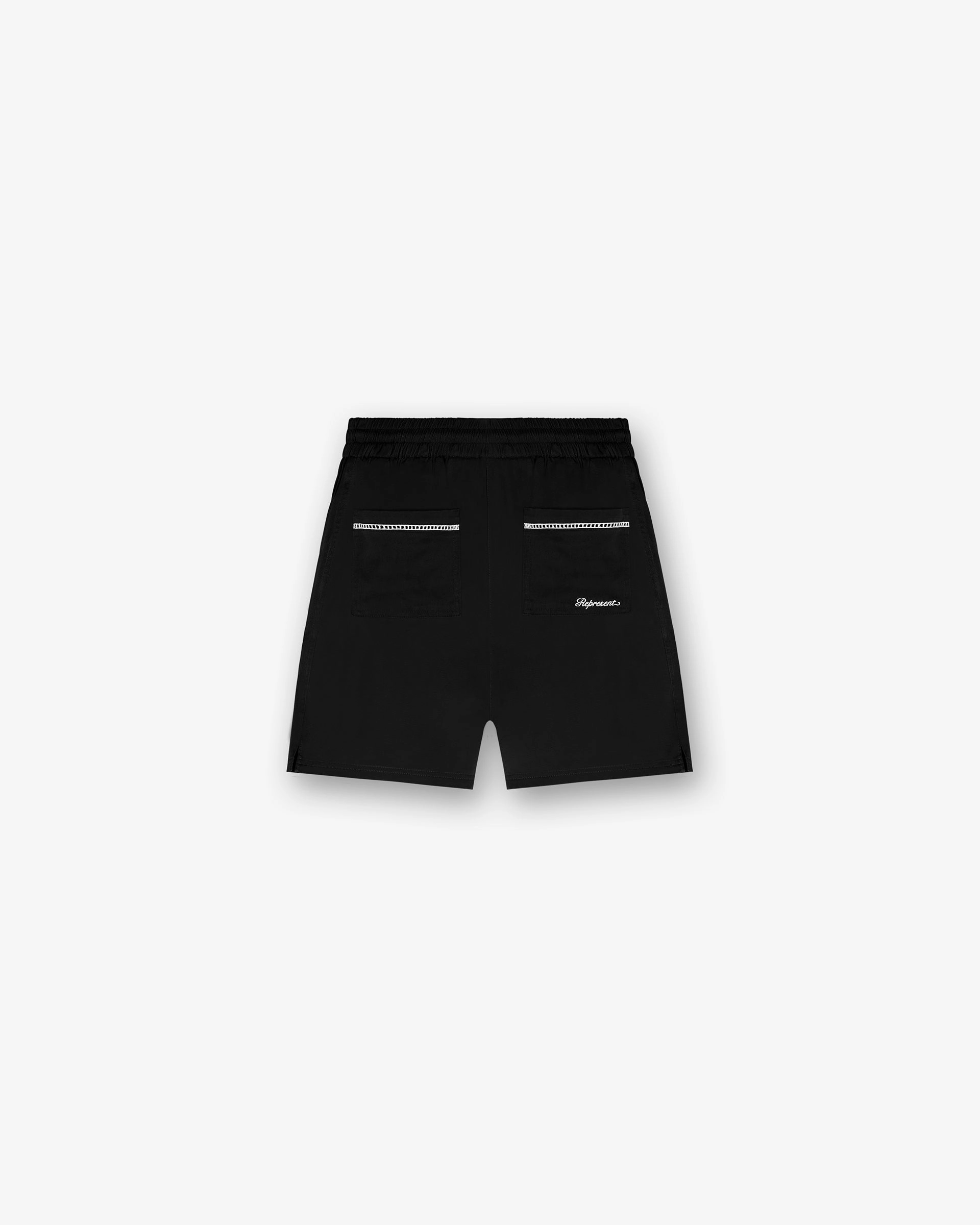 Resort Shorts - Jet Black Breezy Feel Moisture Management Lining