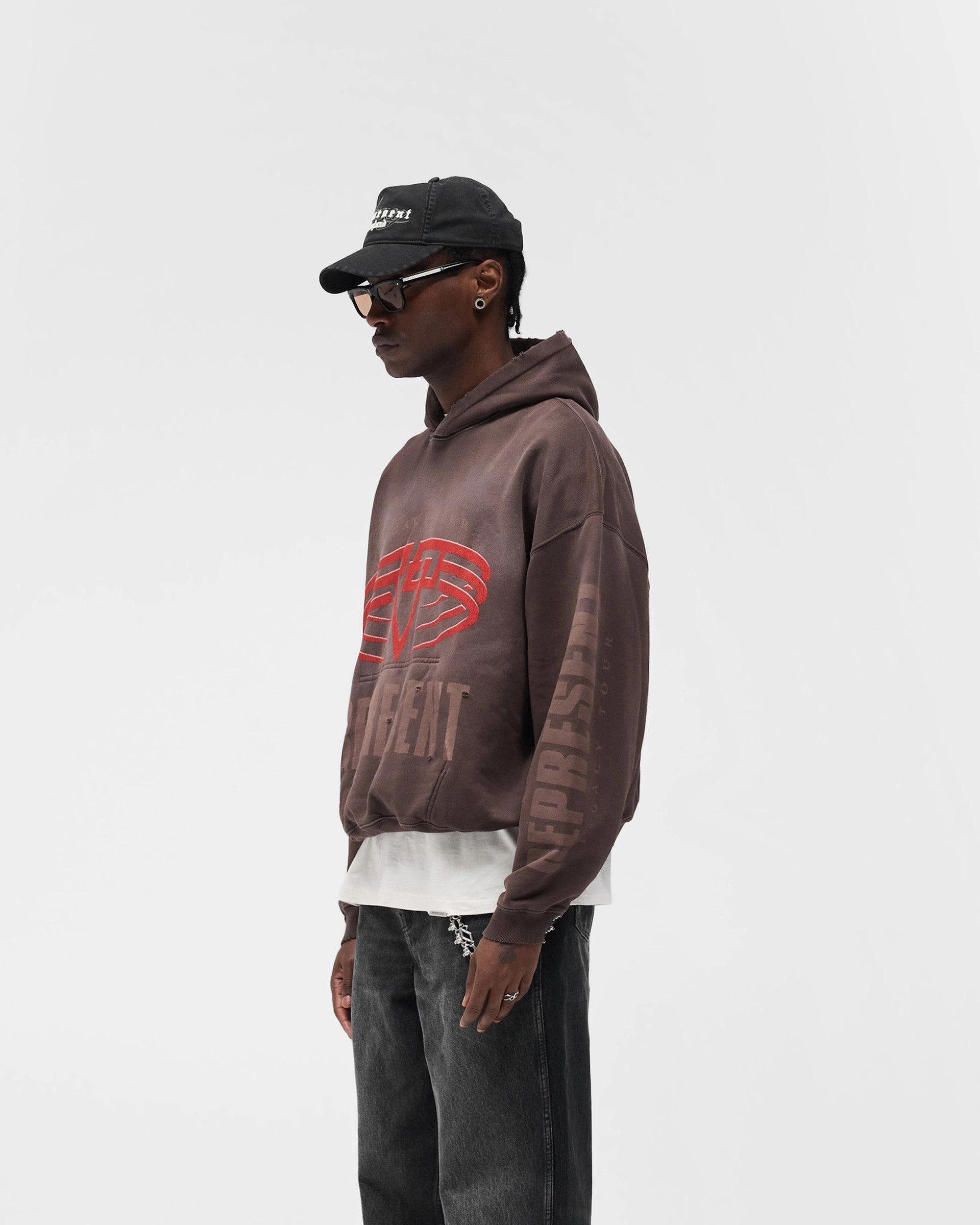 Reversible Living Legacy Tour Hoodie - Nero Monochrome Palette Streetwear Style