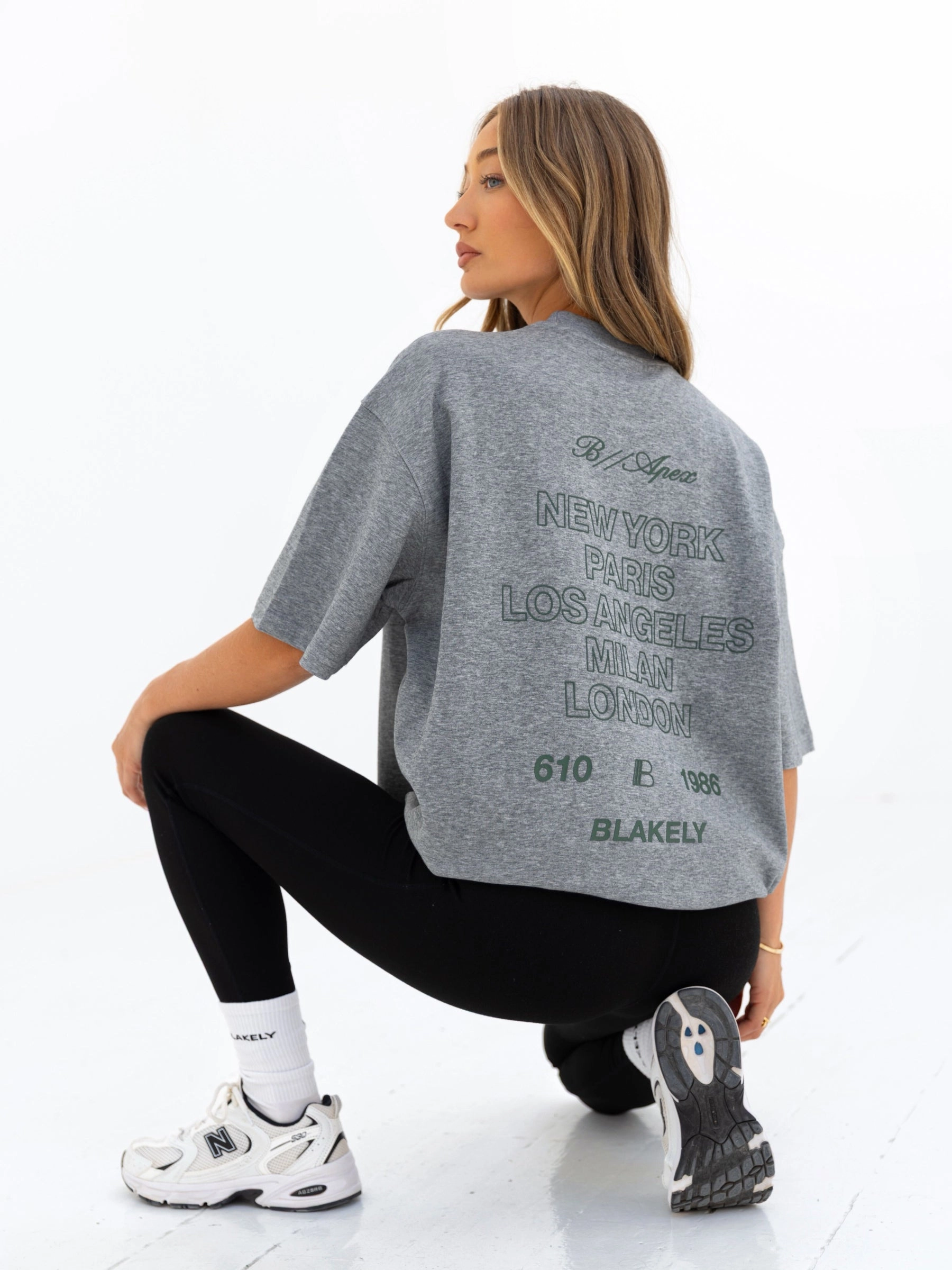 Apex City Ultra Oversized T-Shirt - Marl Grey Autumn Wear