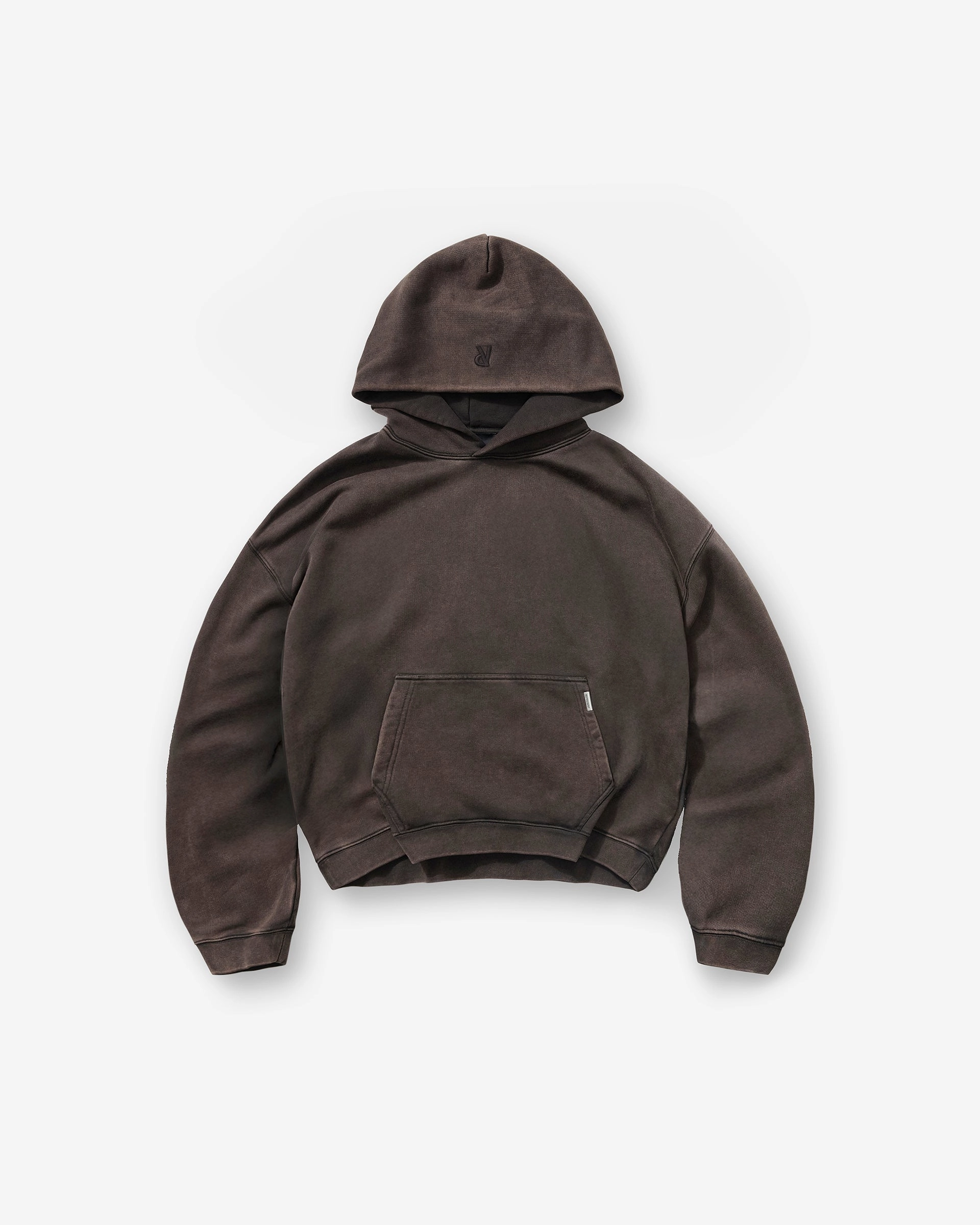 Initial Boxy Hoodie - Coffee Silkiness Minimal Bulk