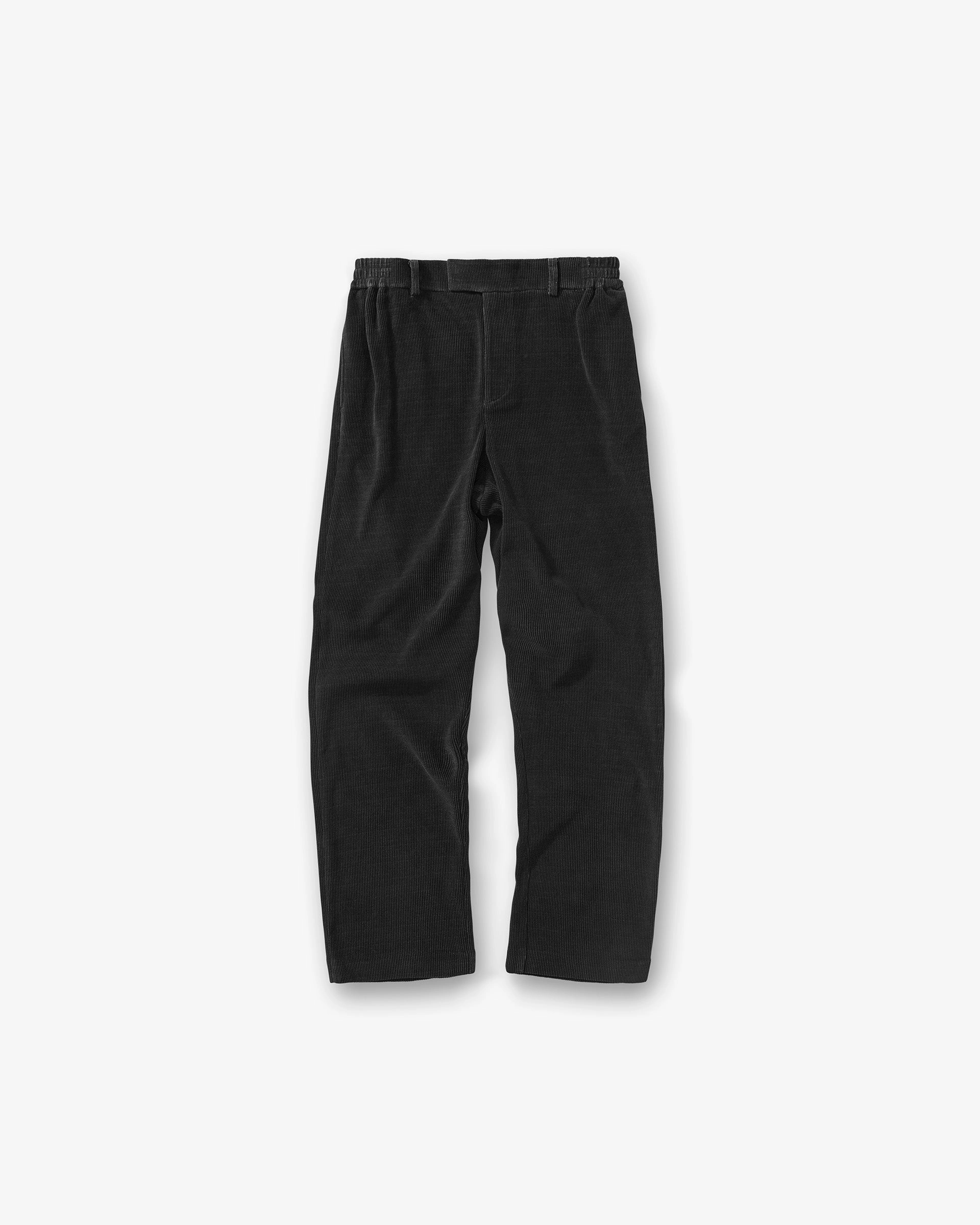 Ribbed Hybrid Pant - Washed Black All Day Wear Utility Pockets