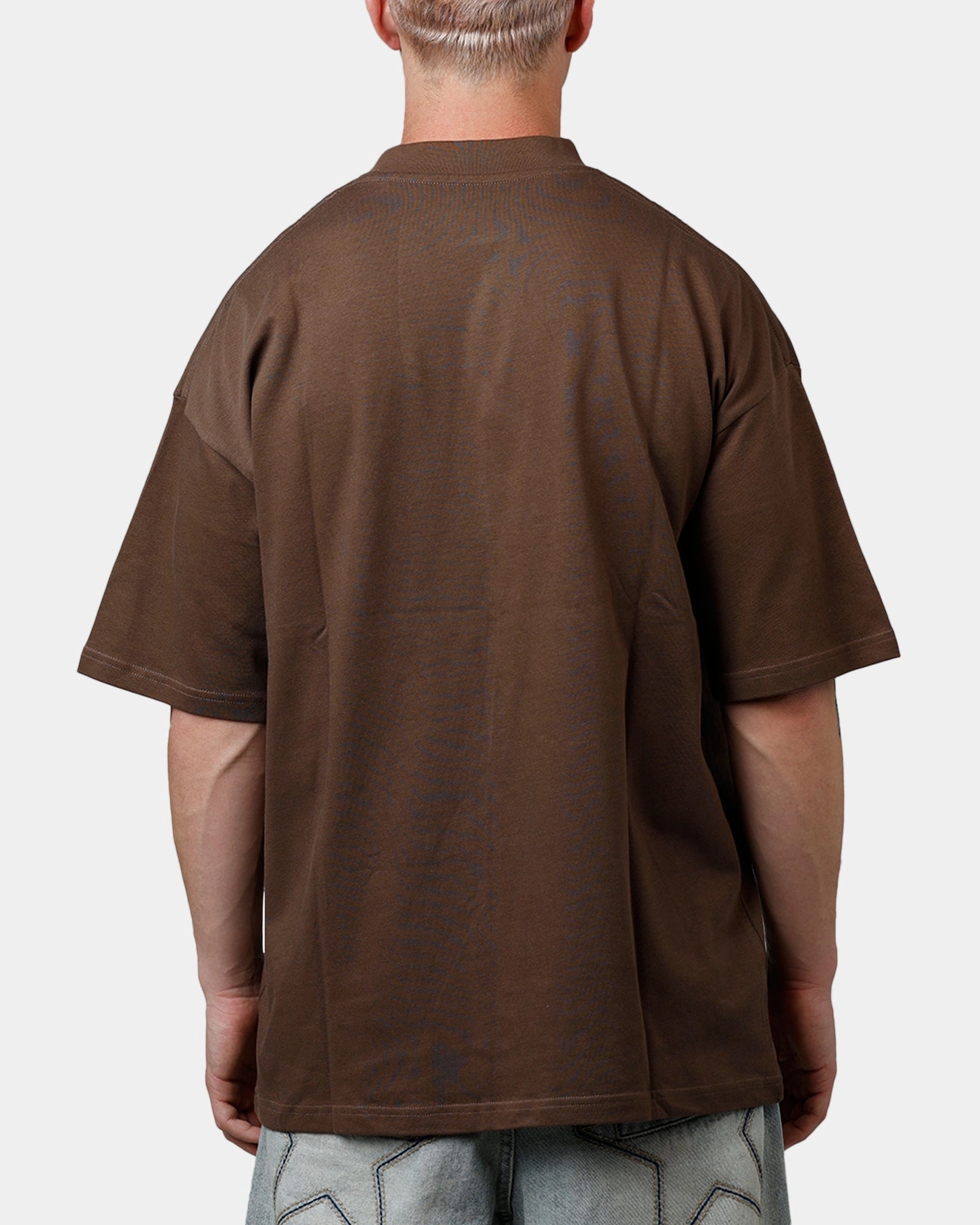 Culture Kings Everyday Mock Neck T-Shirt Brown MinimalistStyle