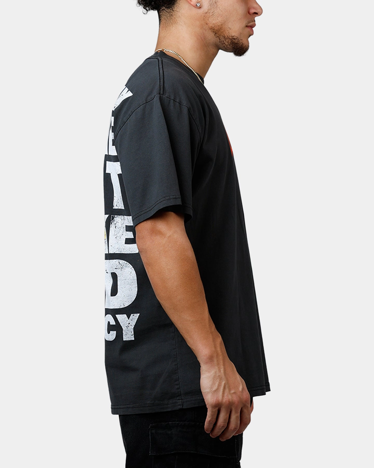 AllDaySoftness Antimicrobial Treatment Philcos X Cobra Kai No Mercy T-Shirt Black