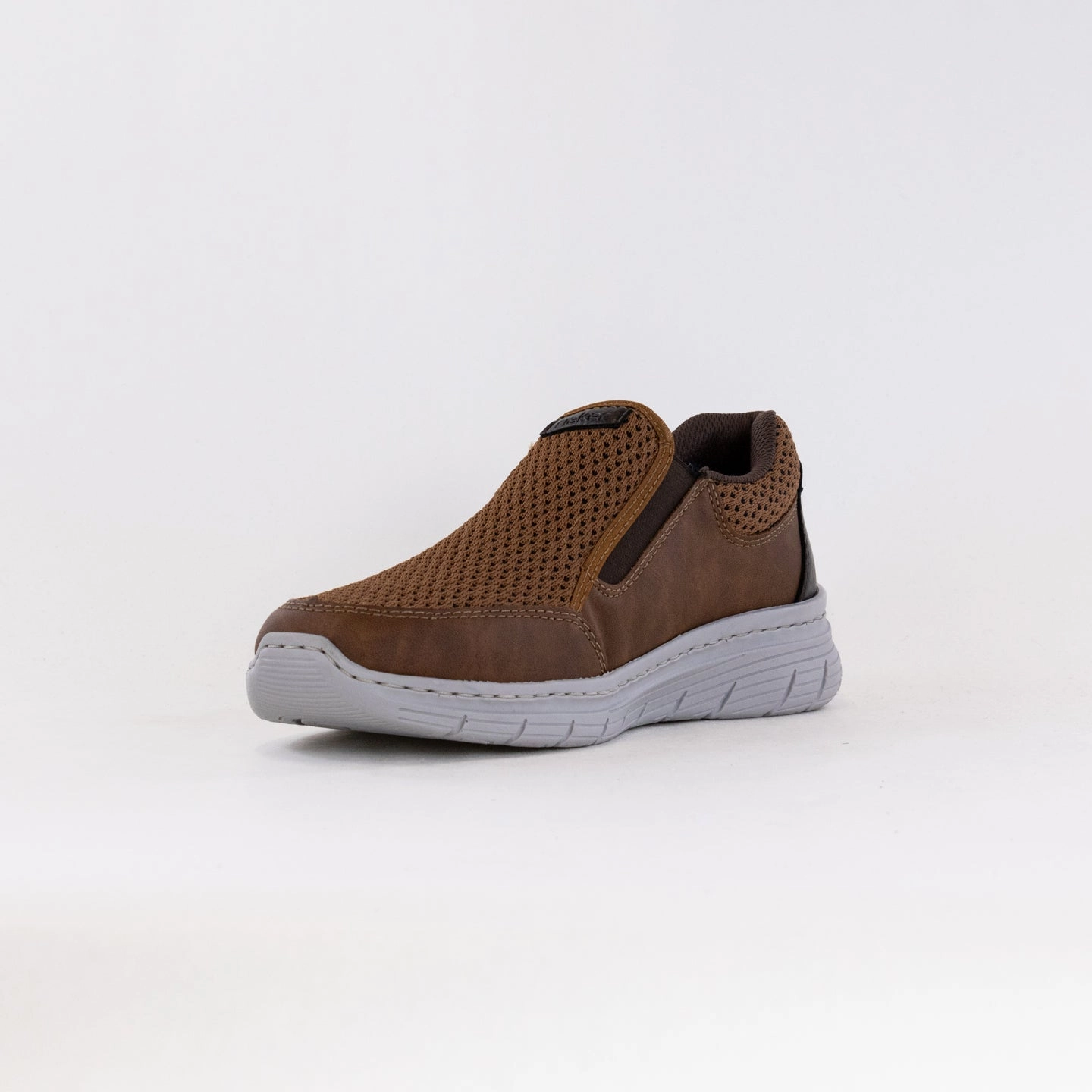 Rieker Mailo 55 (Men's) - Brown Flexible Sole Lining Smooth Slip On