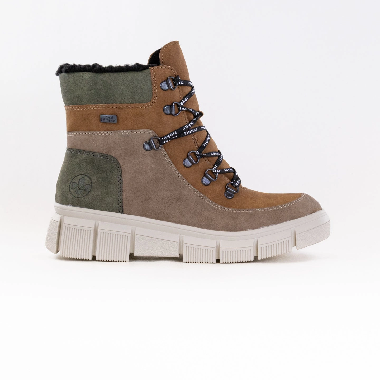 Rieker X3404-90 Warmlined Boot (Women's) - Brown Low Rise