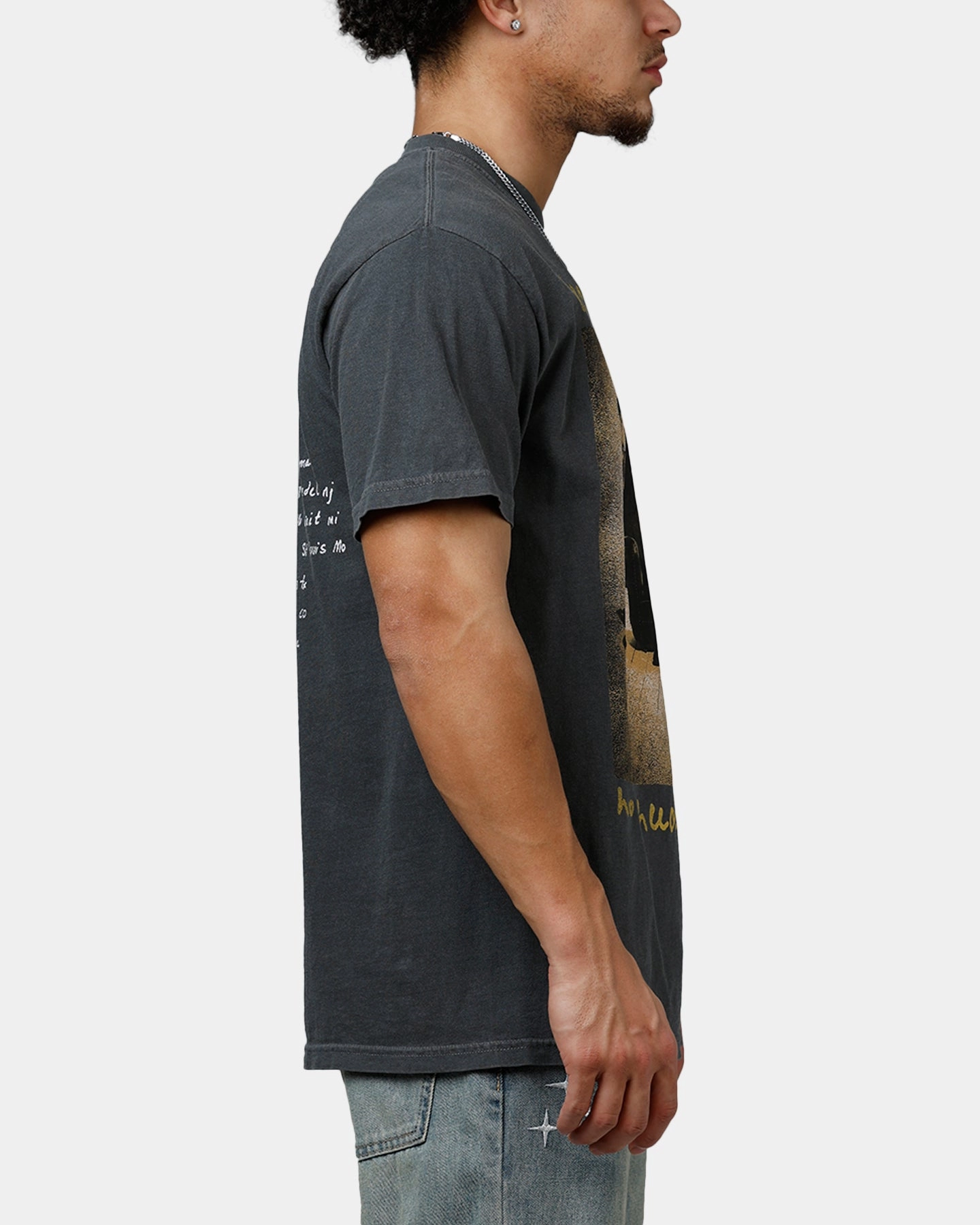 Wrinkle Resistant Textile Ripple Cranberries Tour T-Shirt Washed Black