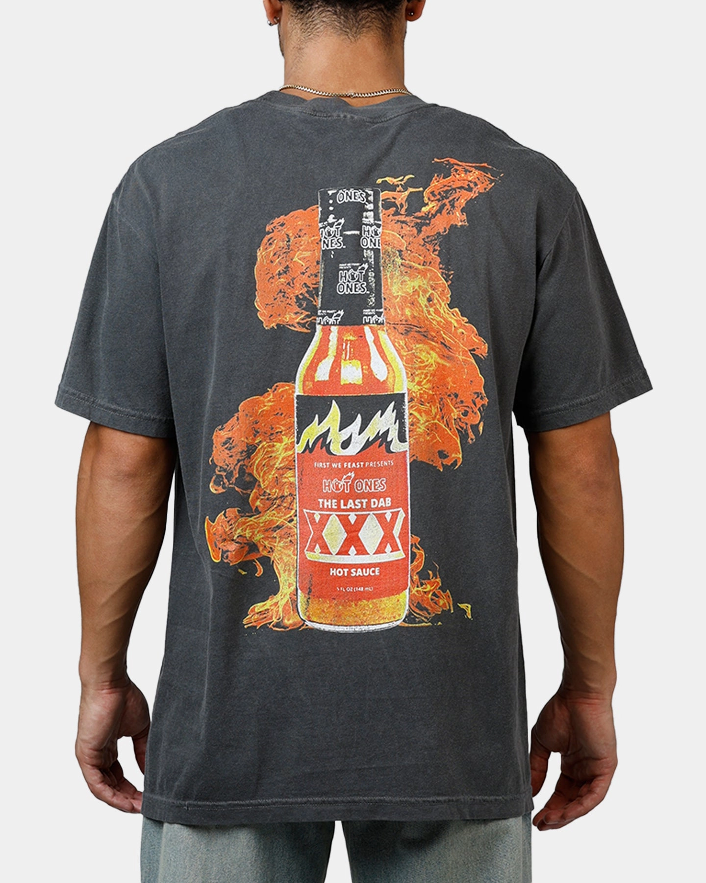 Ripple Hot Ones T-Shirt Washed Black Compression Fit Technology