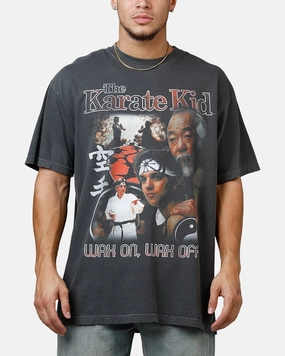 Ripple The Karate Kid T-Shirt Washed Black TaglessLabel Wrinkle Resistant Treatment