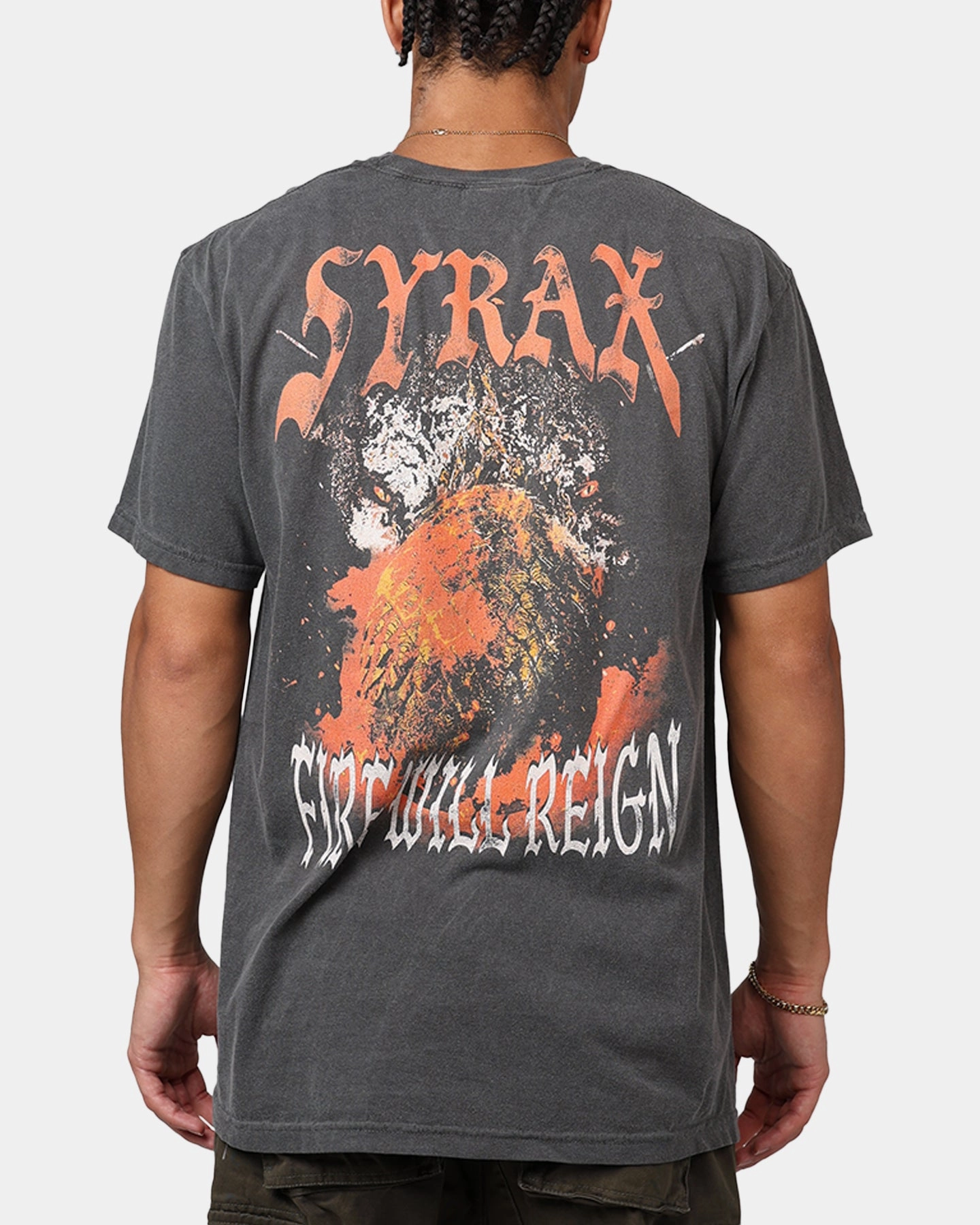 Ripple X Game Of Thrones 'House Of The Dragon' Syrax T-Shirt Washed Black Resilient Elasticity