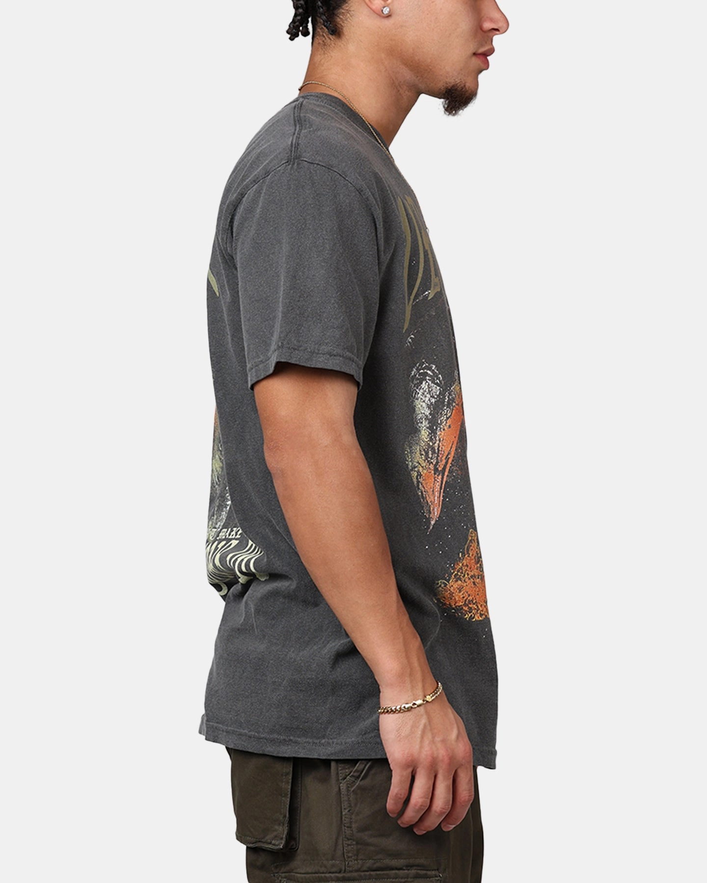 Ripple X Game Of Thrones 'House Of The Dragon' Vhagar T-Shirt Washed Black MultipanelLayout