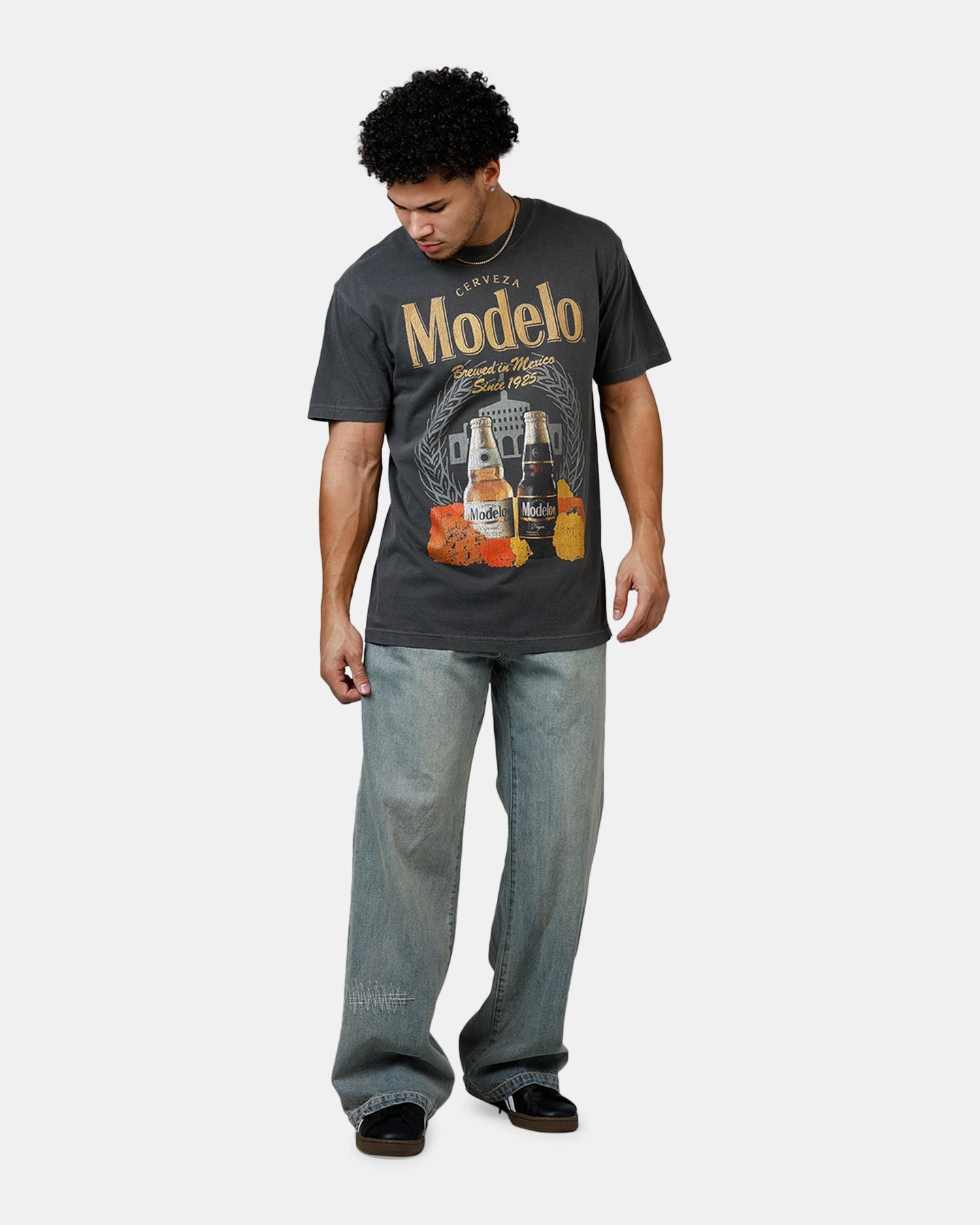 ShockAbsorbing Ripple X Modelo Fighting Spirit T-Shirt Washed Black