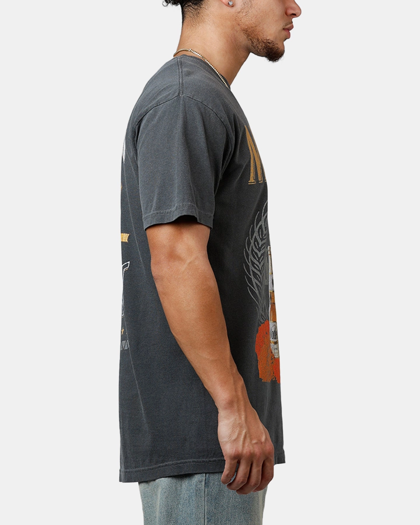 Bold Patterns Ripple X Modelo Fighting Spirit T-Shirt Washed Black