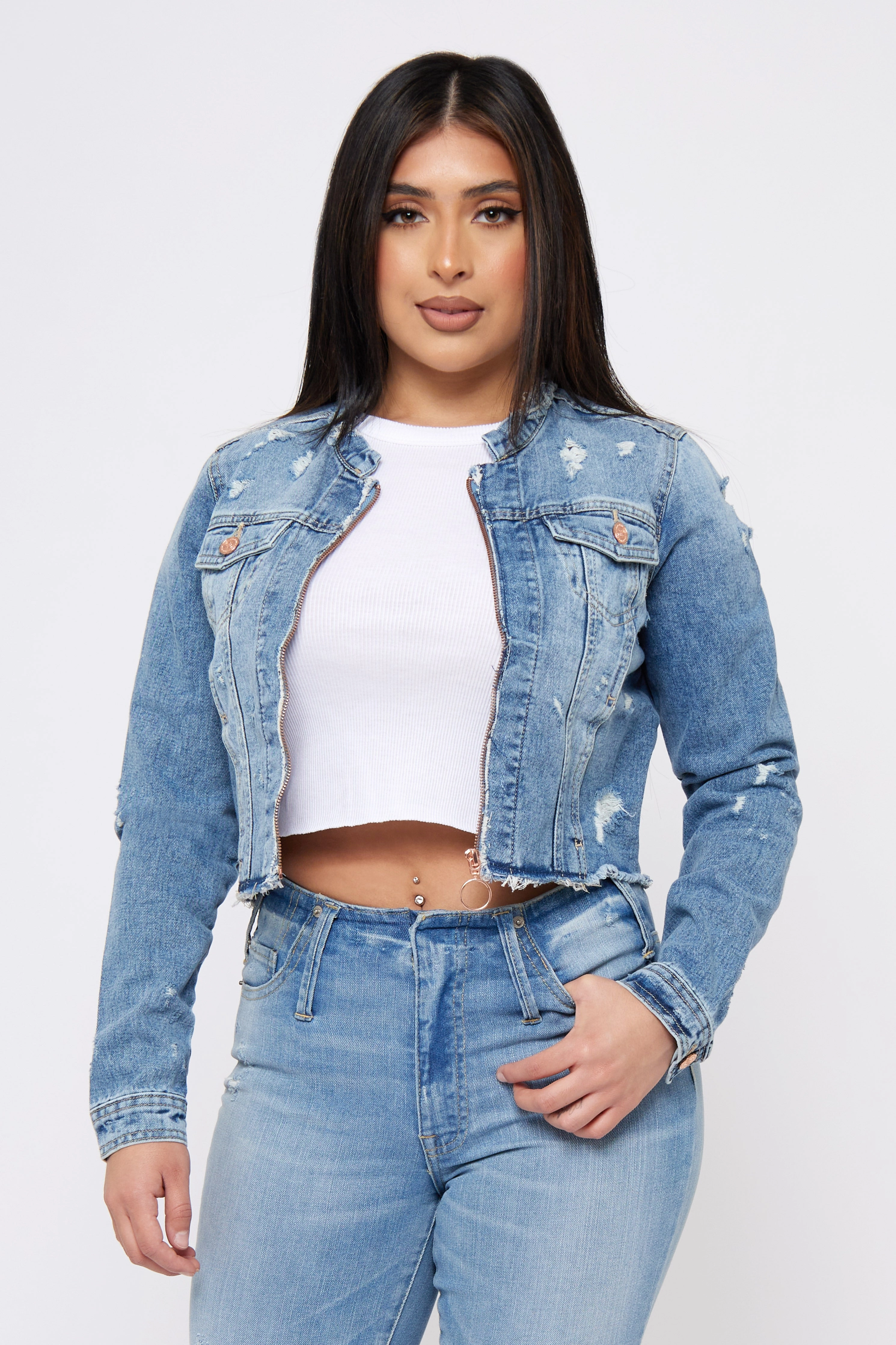 Extra Soft Dance Practice Rose Thorn - Denim Jacket Max Shape