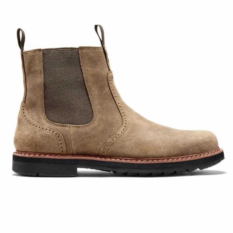 Relaxed Vibe West Louis? Comfortable Suede Ankle British Chelsea Boots