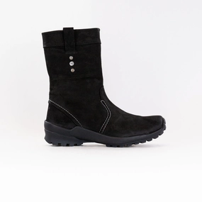 Wolky Byrce WR (Women's) - Black Oiled Leather Insulated River Crossing