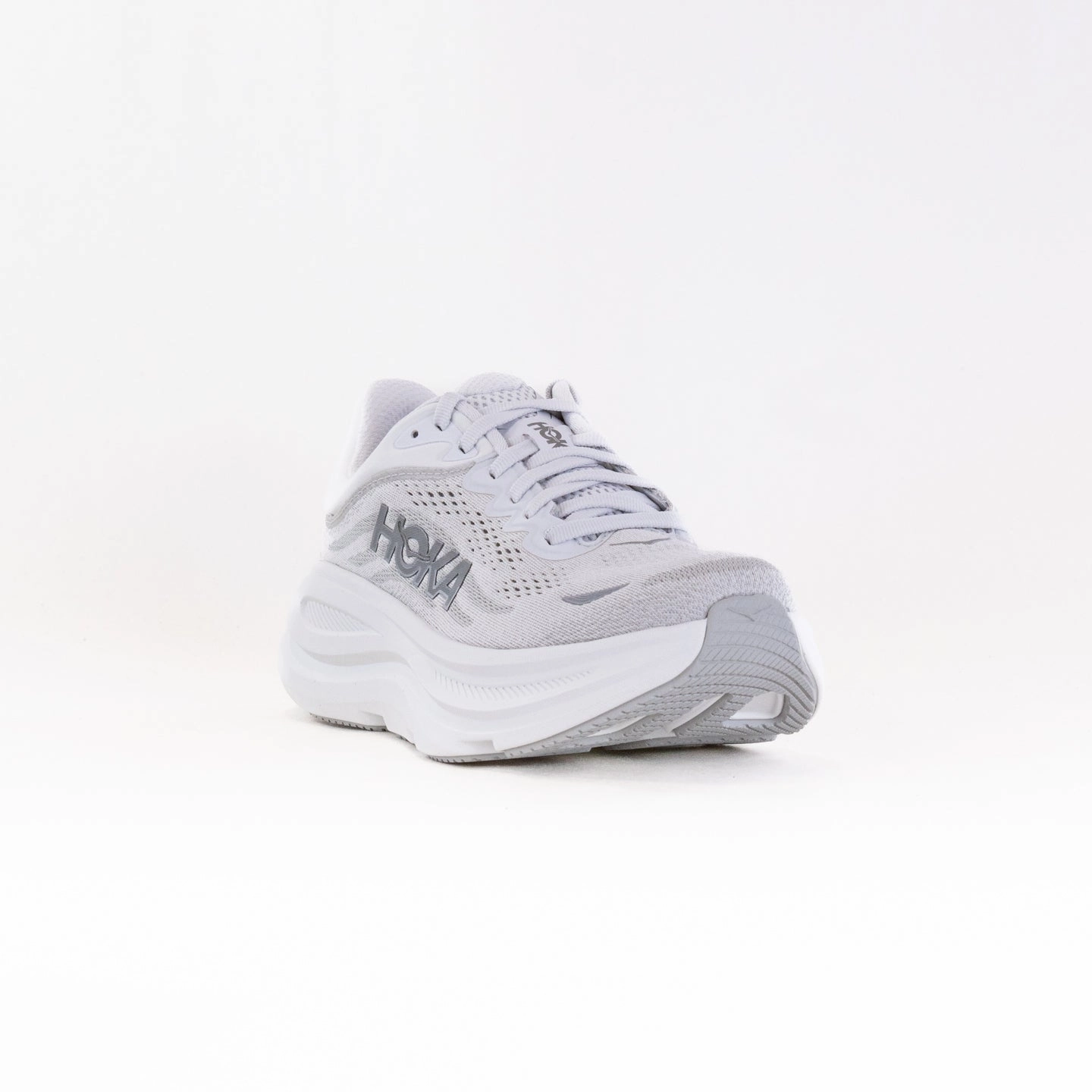 Hoka Bondi 9 Wide (Women's) - Stardust/Silver cross - country shoes Eco Friendly