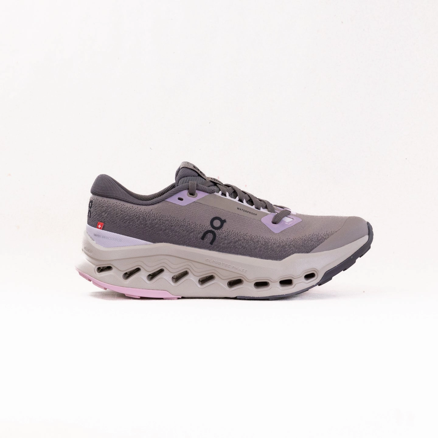 On Cloudsurfer Trail 2 Waterproof (Women's) - Cinder/Desert Comfortable Cushions endurance - training