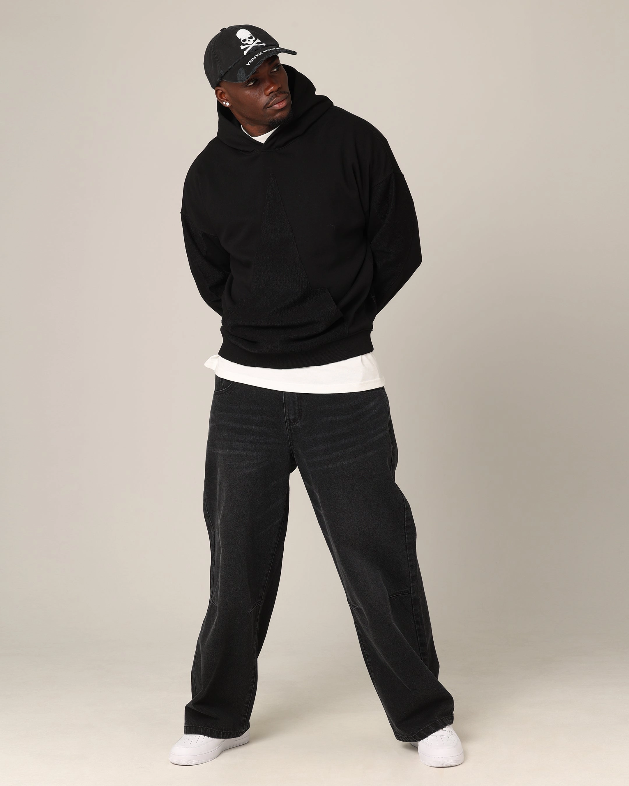 Saint Morta Amplus Jeans Black Shadow Fade Resistant Dye