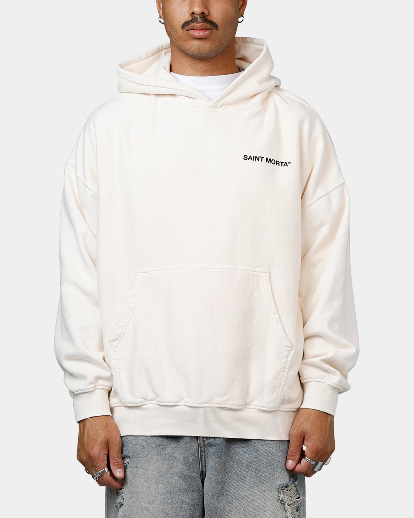 Saint Morta Awakening Premium Hoodie Off White AntiStatic Material