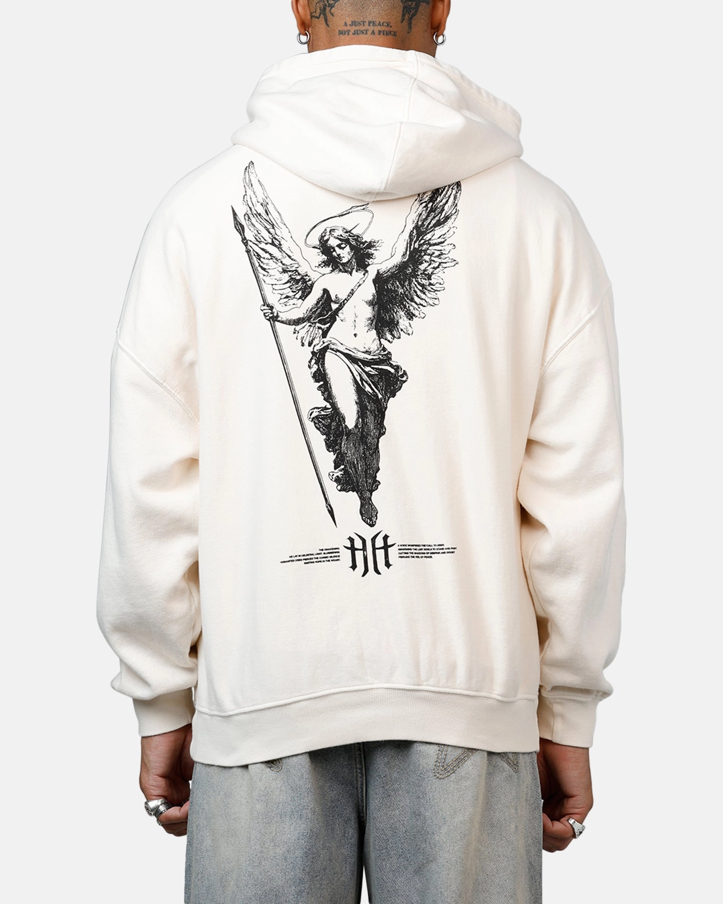 Non Chafing Side Seams Saint Morta Awakening Premium Hoodie Off White