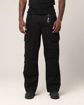Adaptable Design Saint Morta Baggy Cargo Pants Black