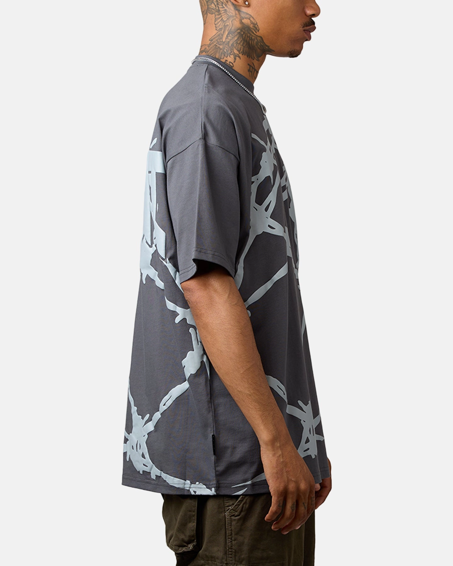 LightweightMaterial Saint Morta Barberry Boxy T-Shirt Gray
