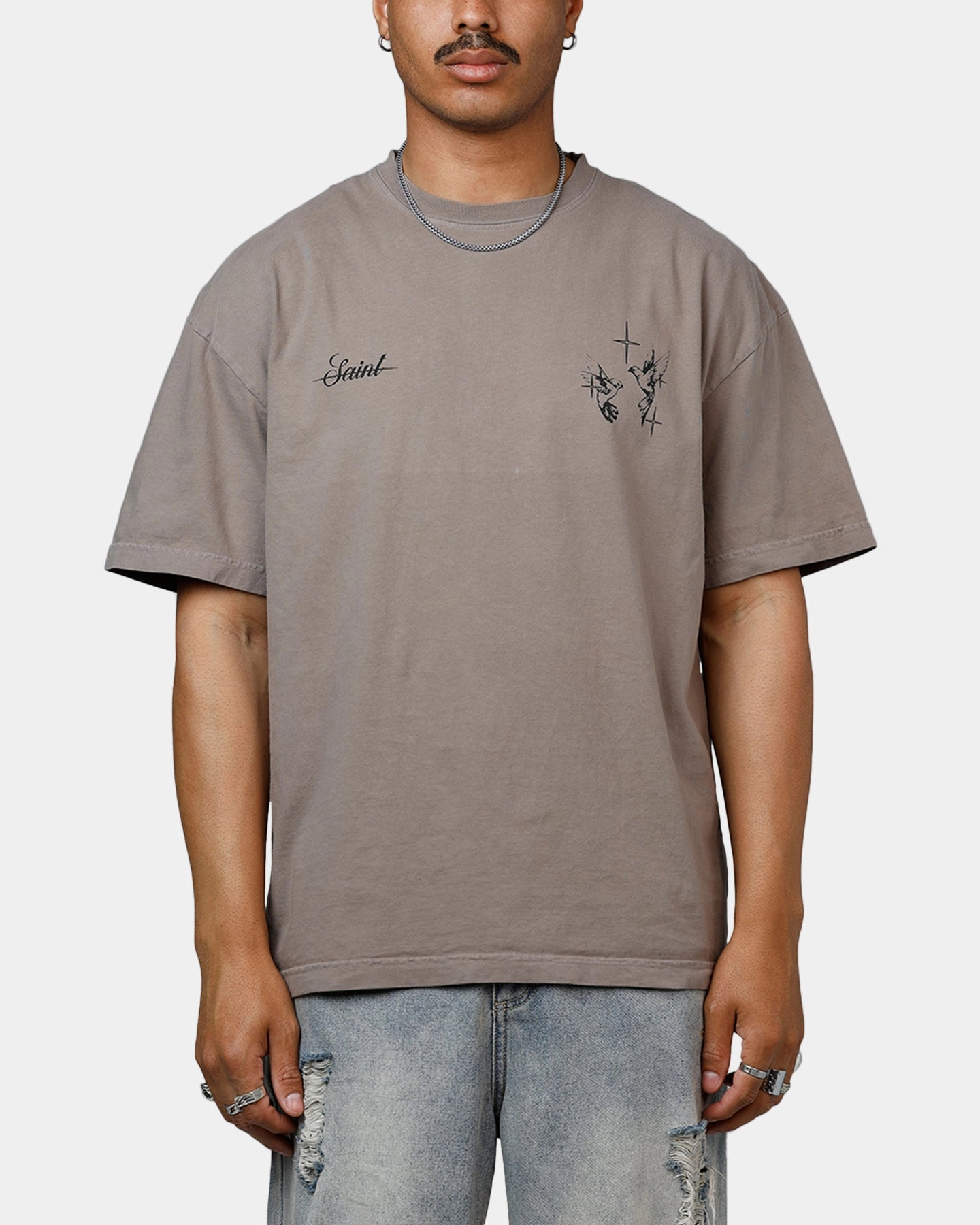 Saint Morta Destiny Rising T-Shirt Vintage Khaki Machine Washable Fabric