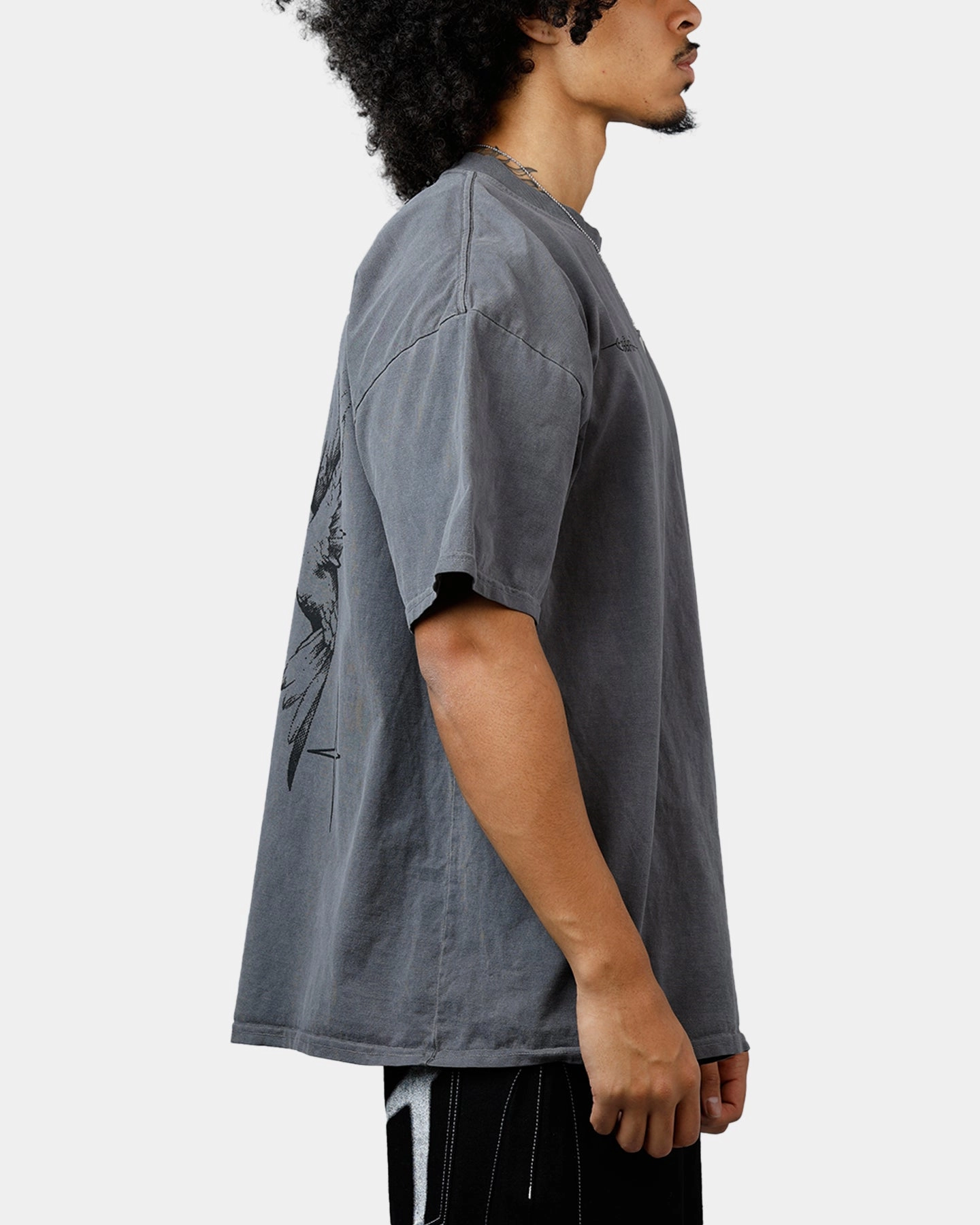 FlexFoamInserts Flexible Neckline Saint Morta Destiny Rising T-Shirt Washed Charcoal