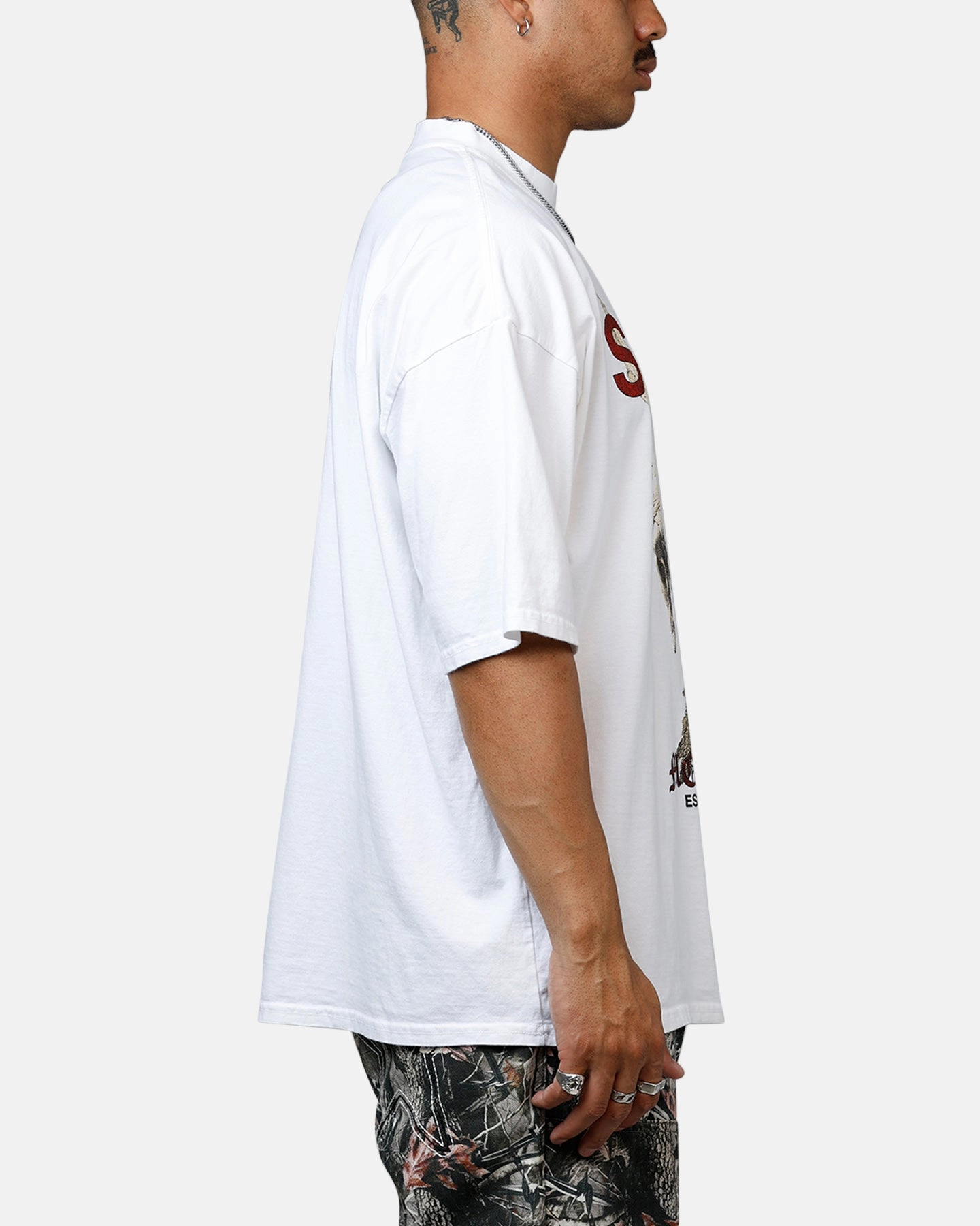 Saint Morta Heavens Mock T-Shirt White Breathable Ventilation