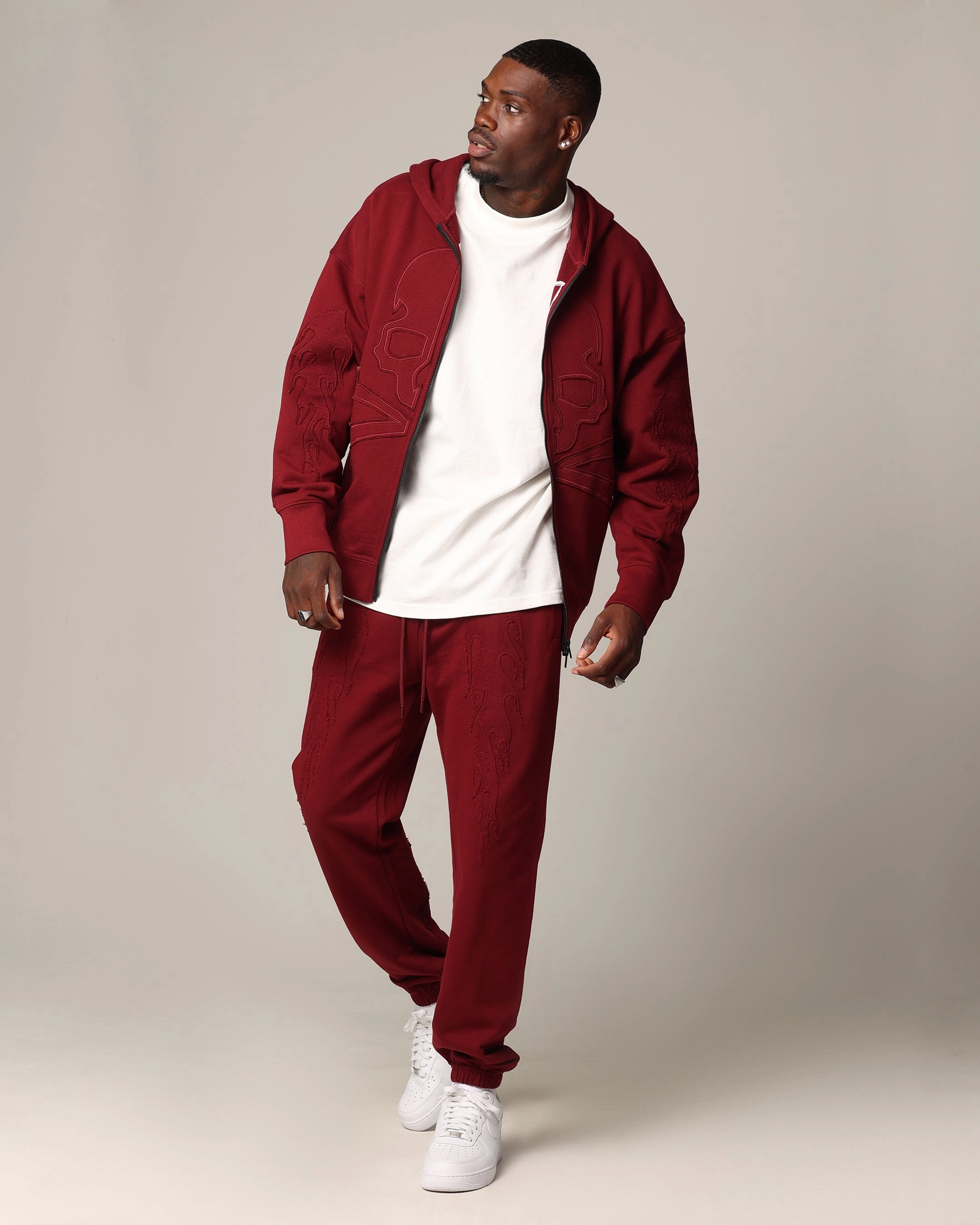 Saint Morta Hellfire Zip Hoodie Lava OdorResistant