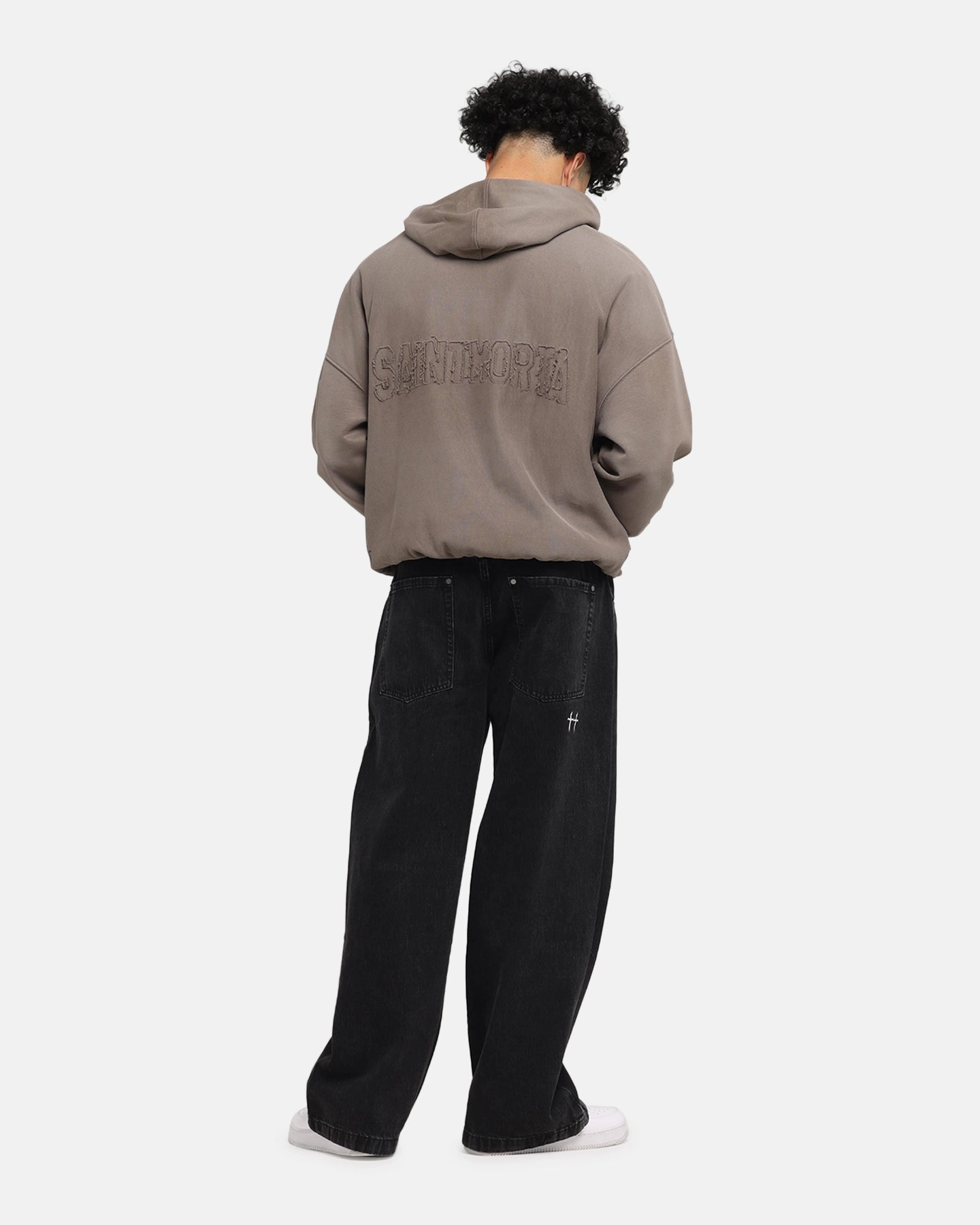 Saint Morta Manticore Boxy Hoodie Sunfade Brown ReinforcedHem