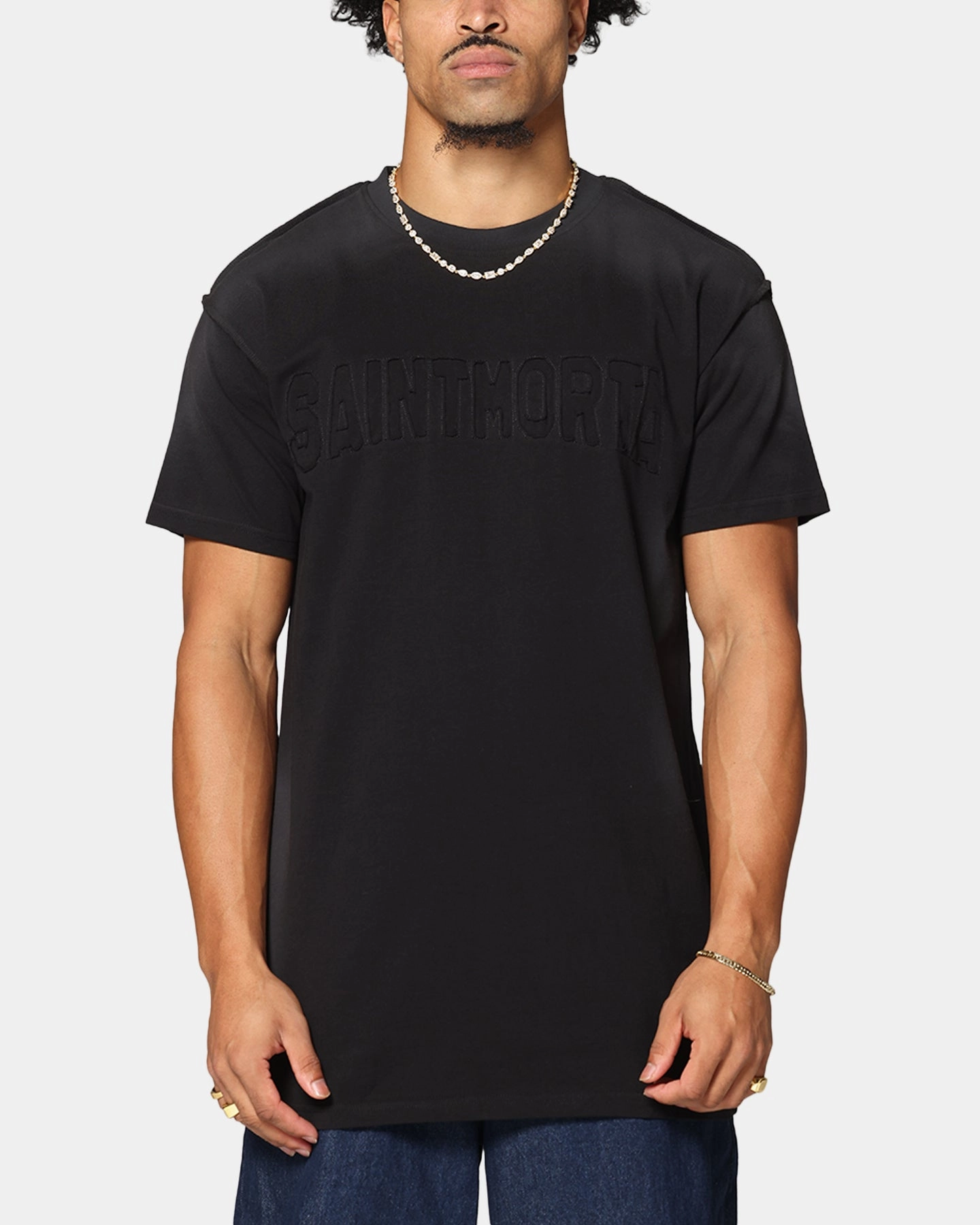 Saint Morta Manticore Lafayette T-Shirt Sunfade Black Soft Cotton Comfy Fit