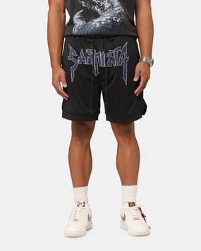 Soft Structure Saint Morta Rise Or Ride Basketball Shorts Black/Purple/White