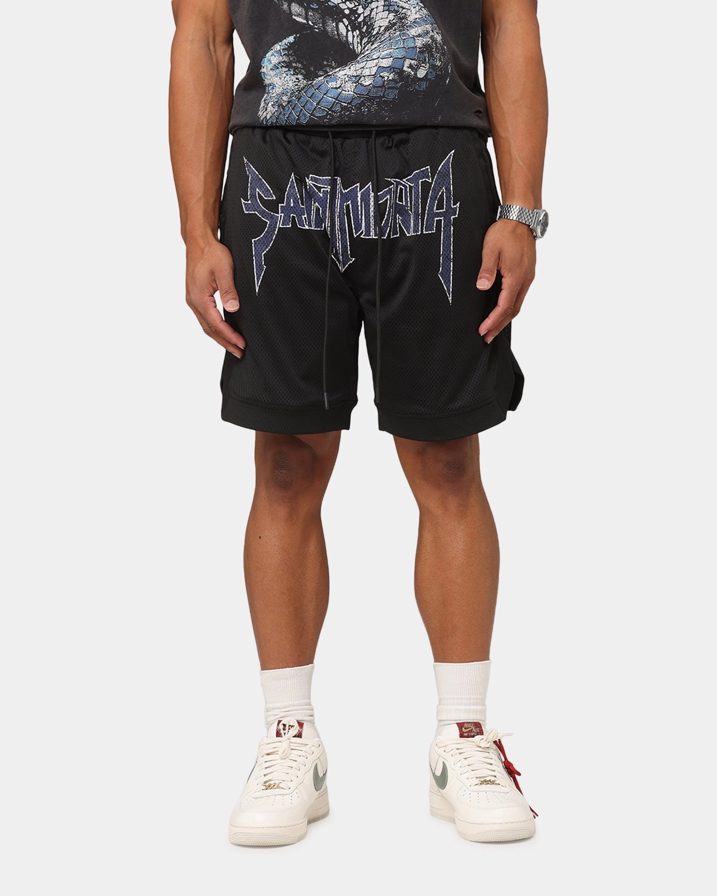 Soft Structure Saint Morta Rise Or Ride Basketball Shorts Black/Purple/White