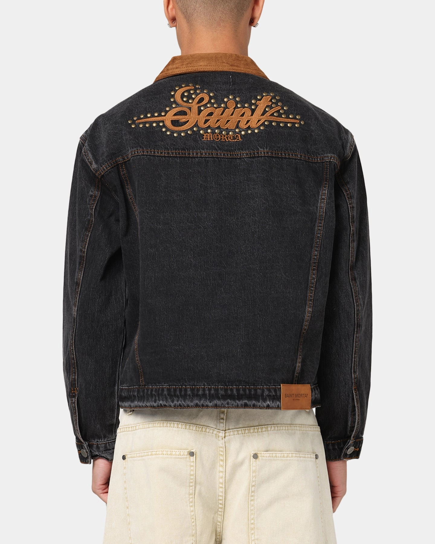 Everyday Layer Style Saint Morta Rodeo Drive Denim Jacket Black Shadow