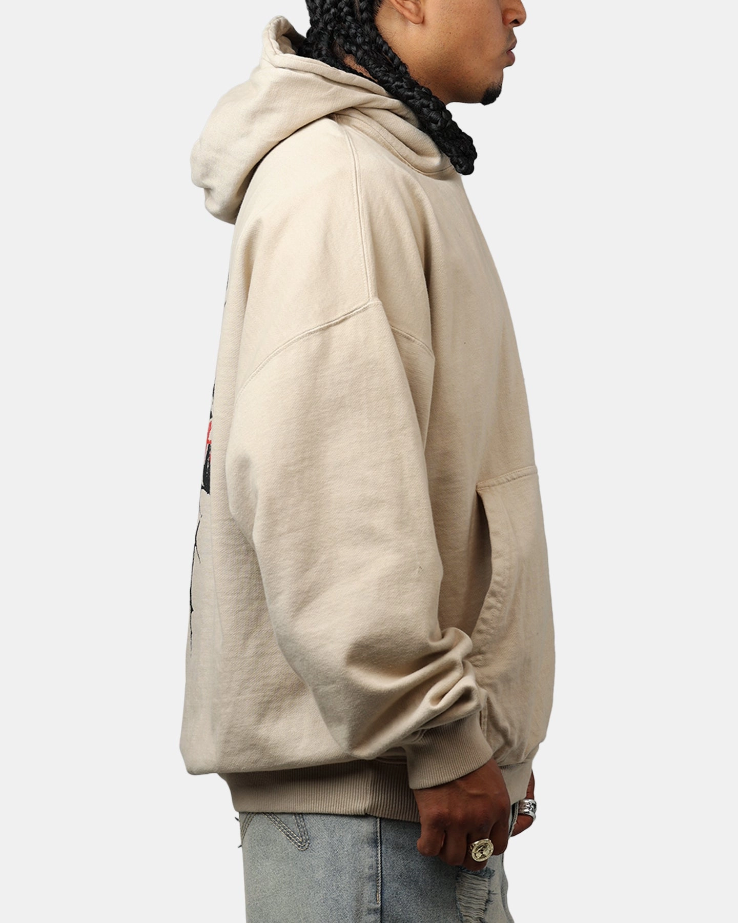 Trendy Shirt Saint Morta St Valentines Boxy Hoodie Stone