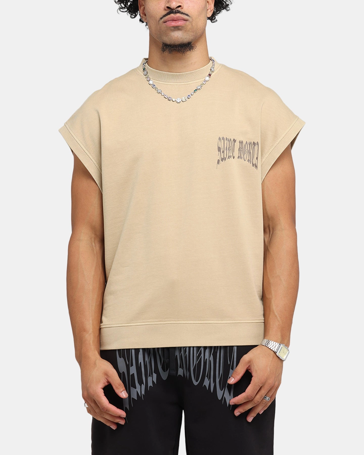 Petal Sleeve Architecture Convertible Collar Saint Morta Vill Park Cut Off Sweater Pigment Stone