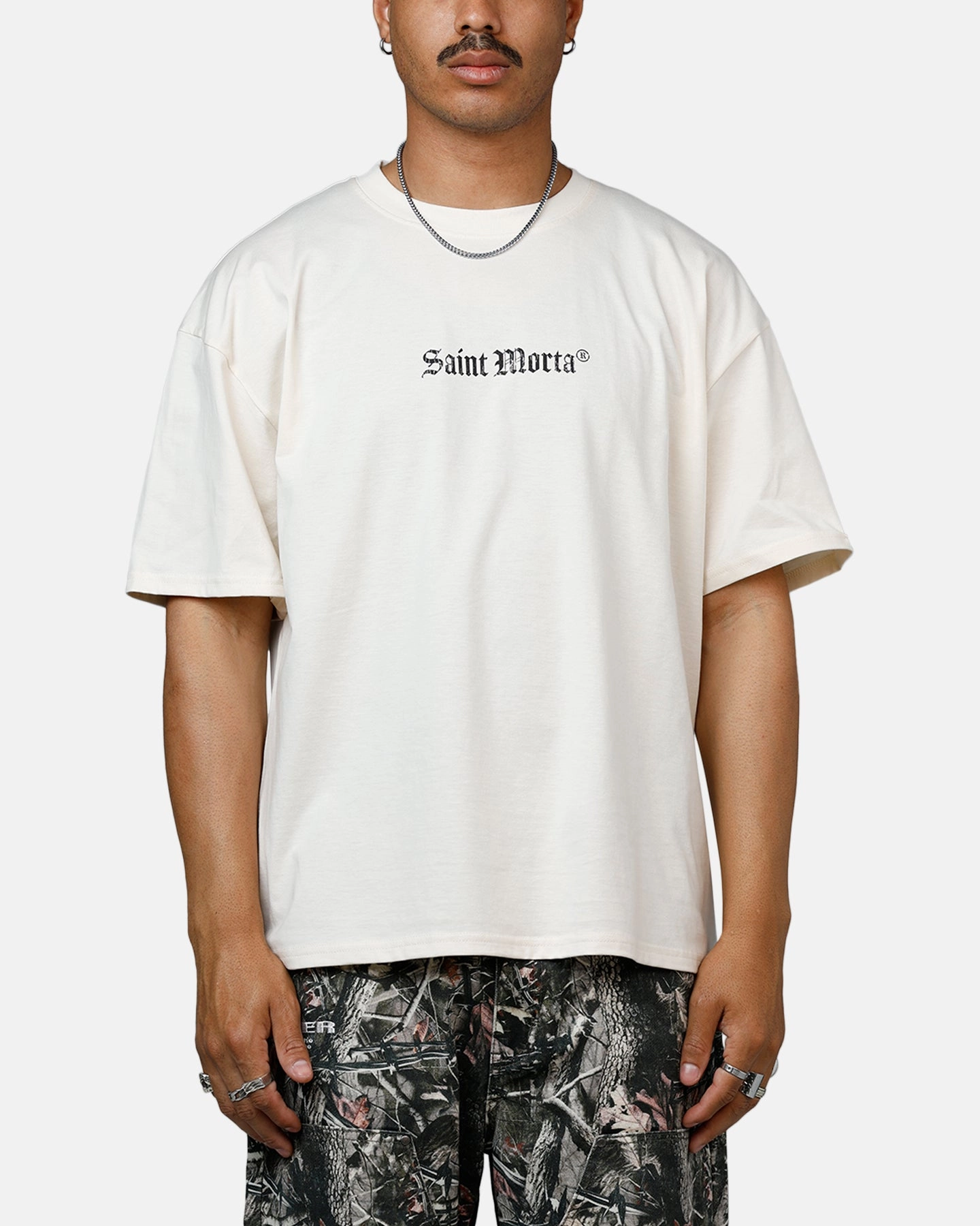 Saint Morta Weary Hearts Heavyweight T-Shirt Off White Elegant Look