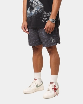 Stain Resistant Weave Saint Morta Year Of The Snake Nylon Shorts Black/Grey