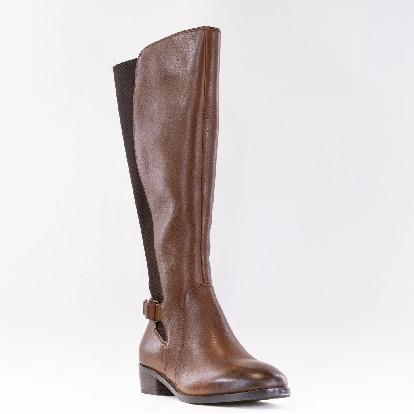 Pure Joy Luxury Edge Salvia Nan Tall Boot (Women's) - Tan Calf