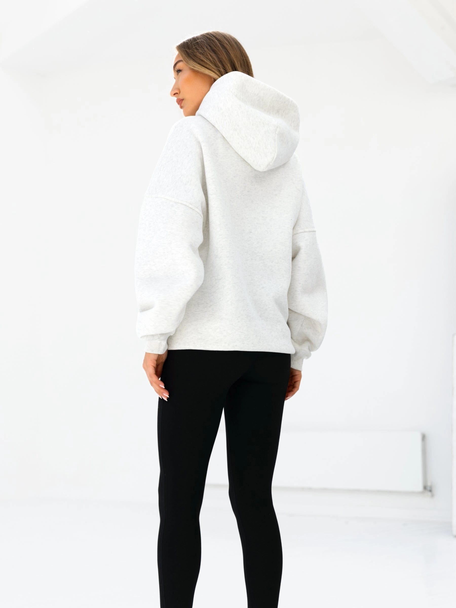 Sami Oversized Hoodie - Marl White Everyday Use Beach Wear
