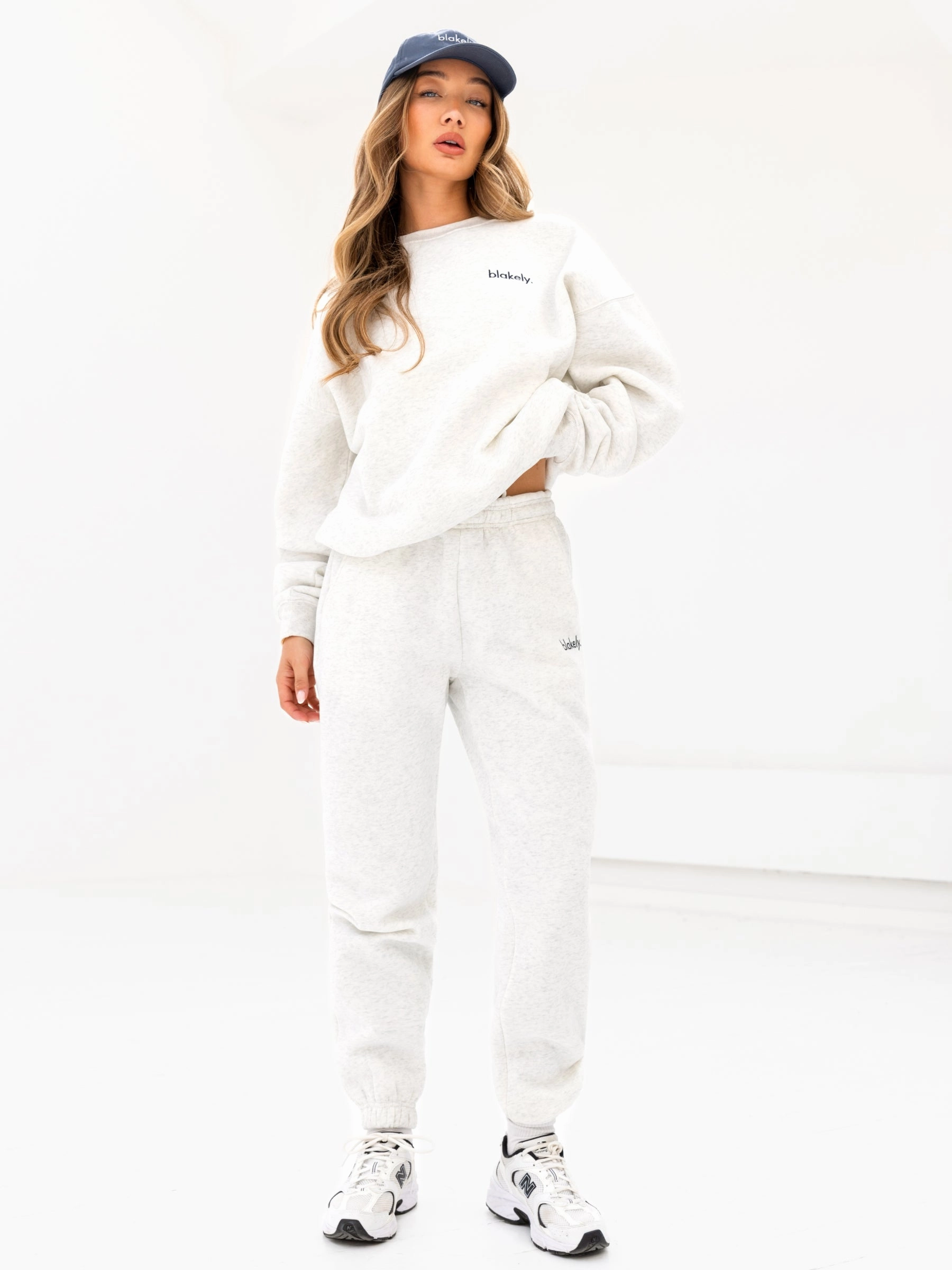 Office Friendly Ripstop Reinforcement Sami Sweatpants - Marl White