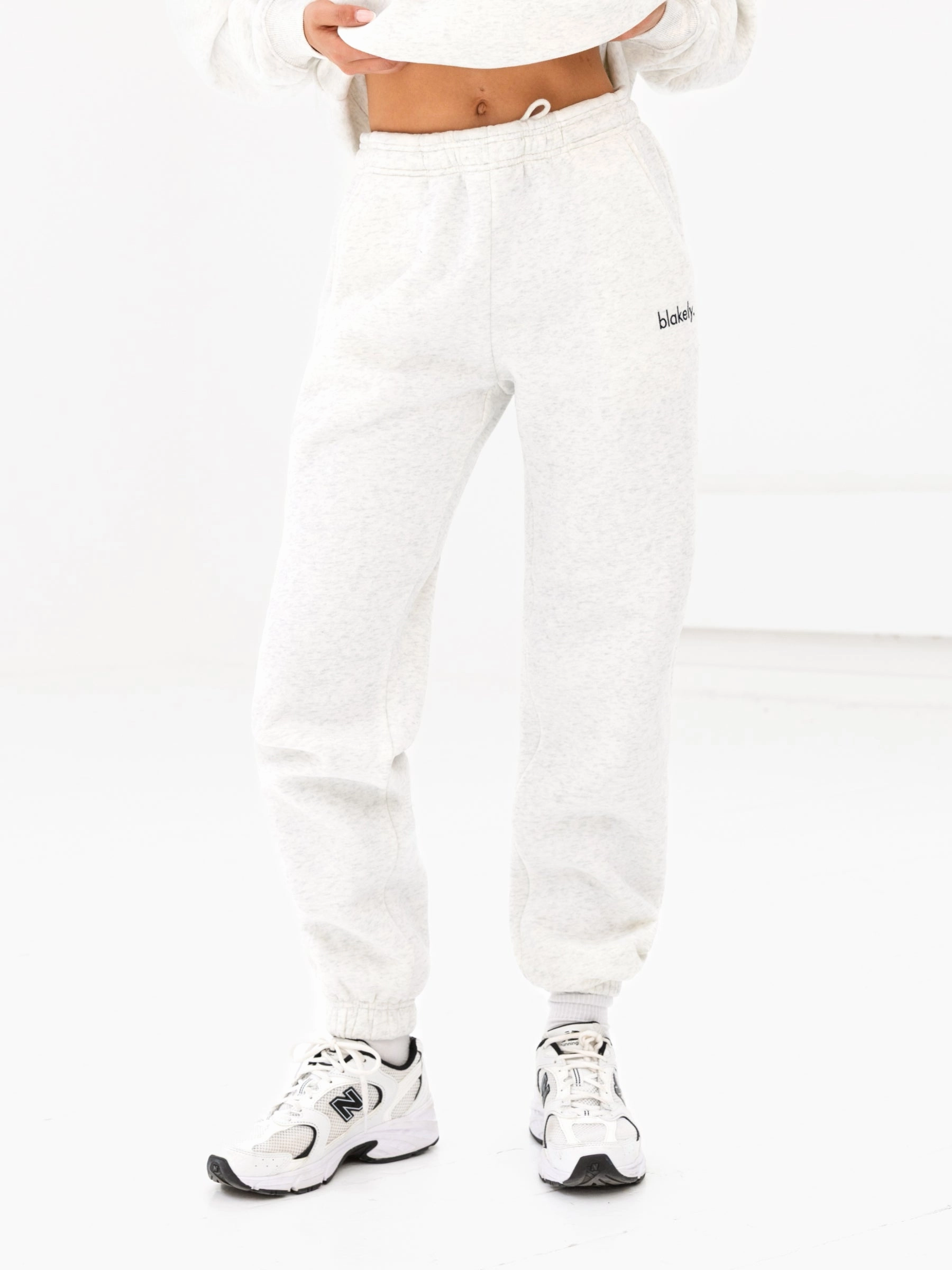 Sami Sweatpants - Marl White Wrinklefree No Chafe