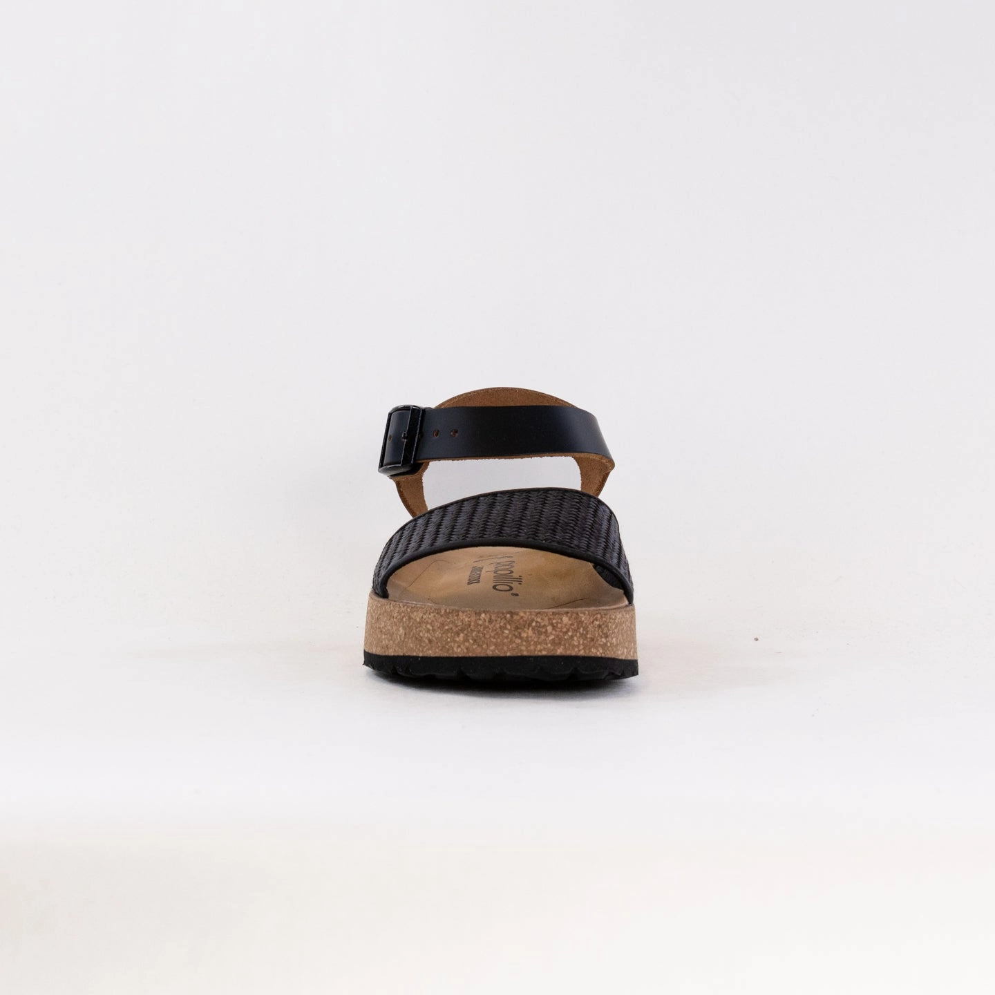 Heel Freedom Birkenstock-Papillo Glenda (Women's) - Black Raffia Leather