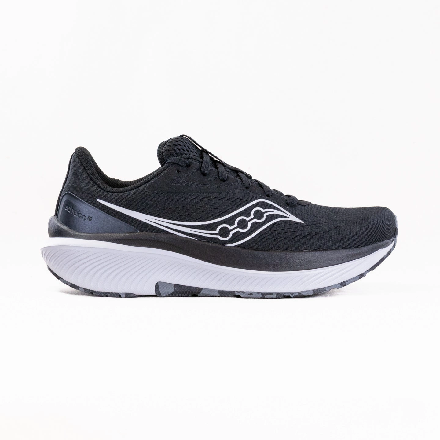 Saucony Echelon 10 (Men's) - Black/Silver endurance - training running shoes