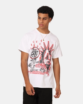 Comfortable Wear Rats Get Fat Screw Up T-Shirt White