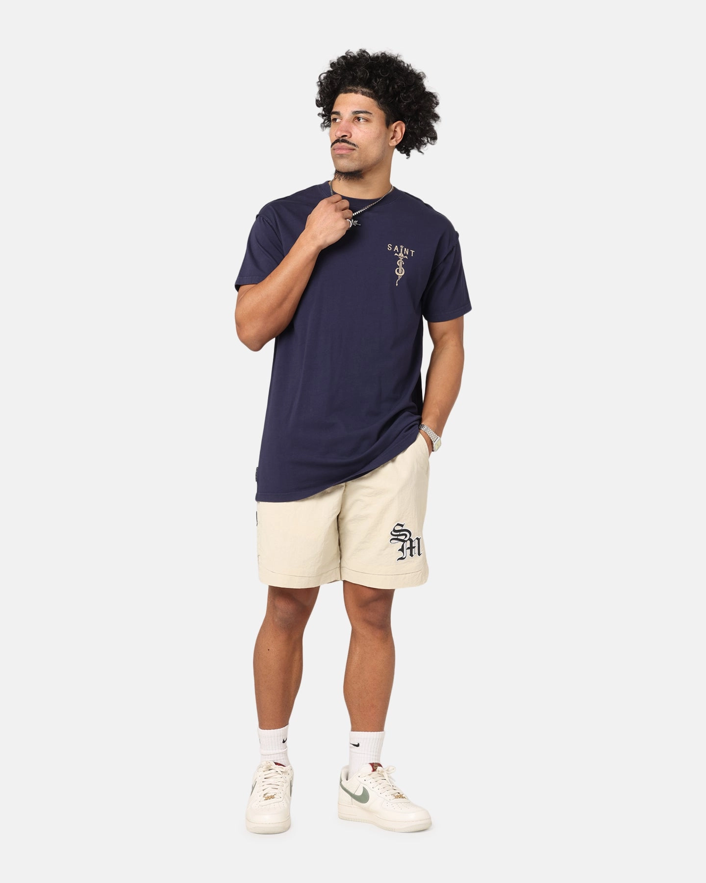 FlexibleCollarStructure Saint Morta Daggers Lafayette T-Shirt Indigo